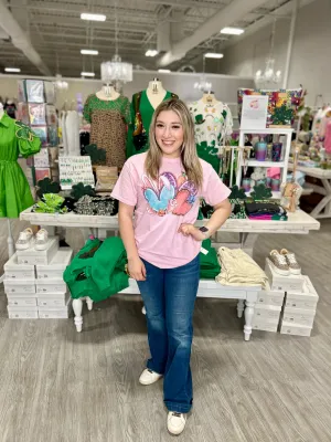 3 HEART EASTER BUNNY TEE