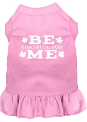 Be Thankful For Me Screen Print Dress Light Pink Sm