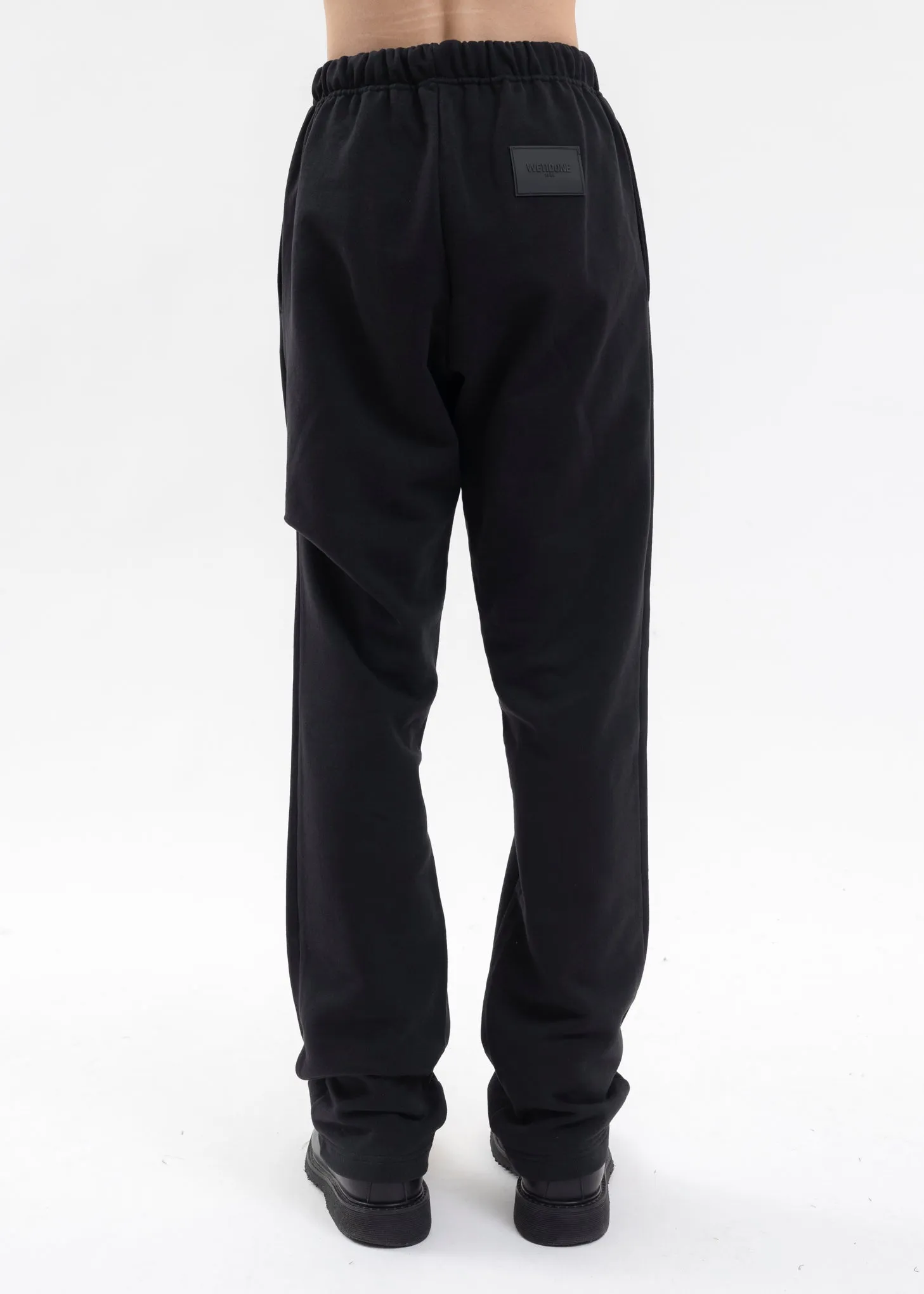 BLACK LOGO WIDE JOGGER PANTS