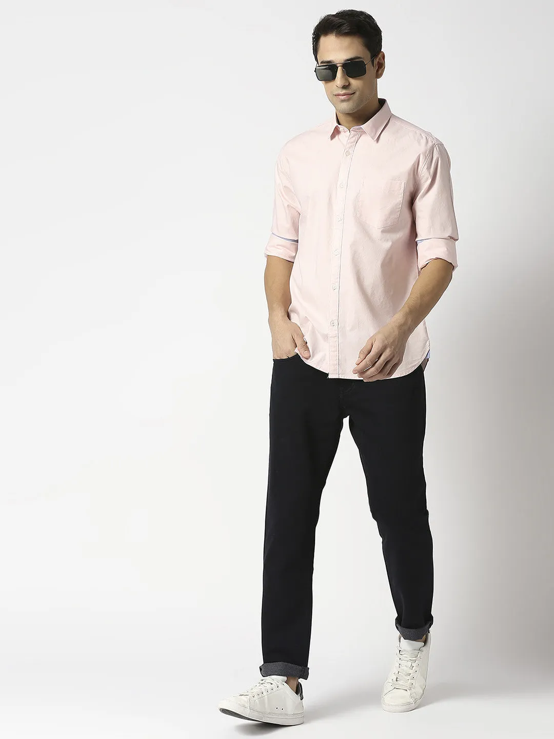 Black Slim Fit Cotton Stretch Jeans