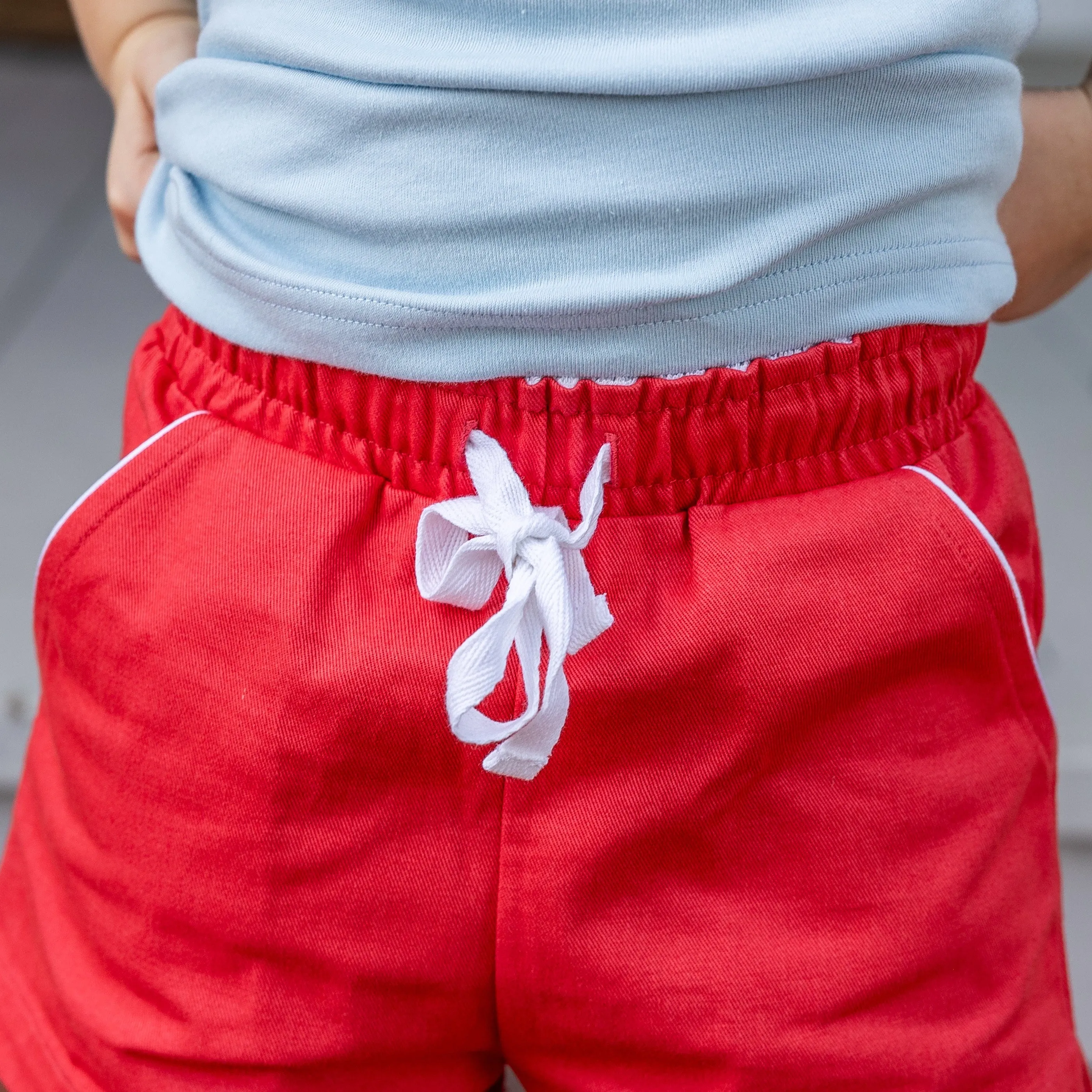 Boys Shorty Shorts - Sheffield Red