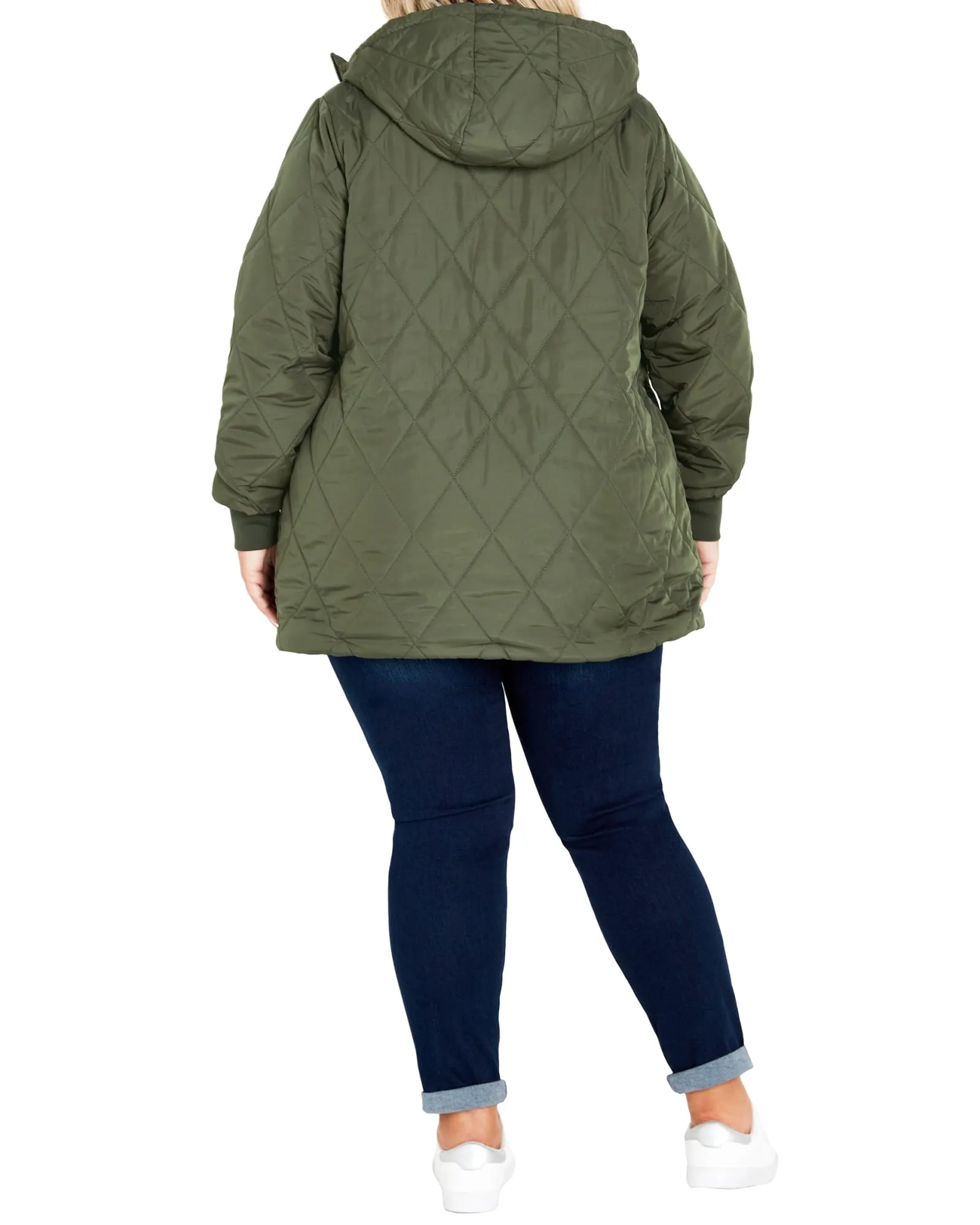 Chloe Puffer Jacket | Olive Green