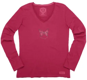 Crusher L/S Butterfly T-Shirt by Life is good