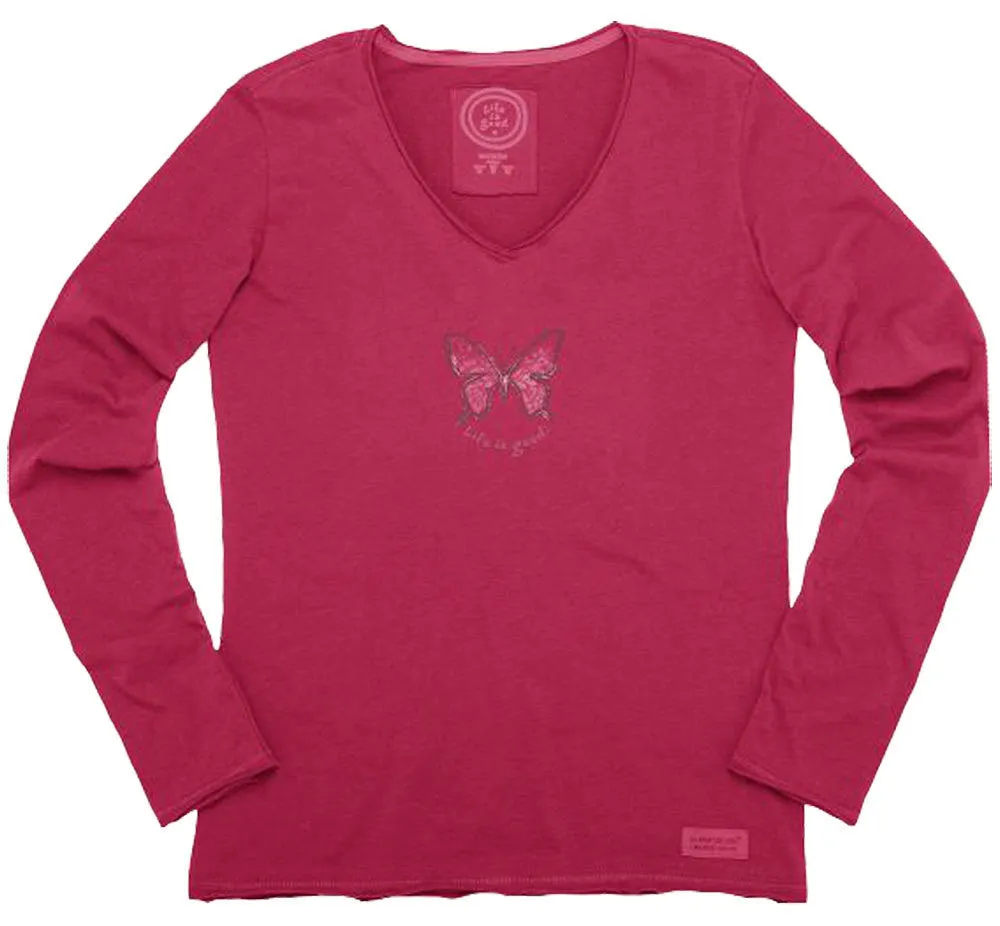 Crusher L/S Butterfly T-Shirt by Life is good