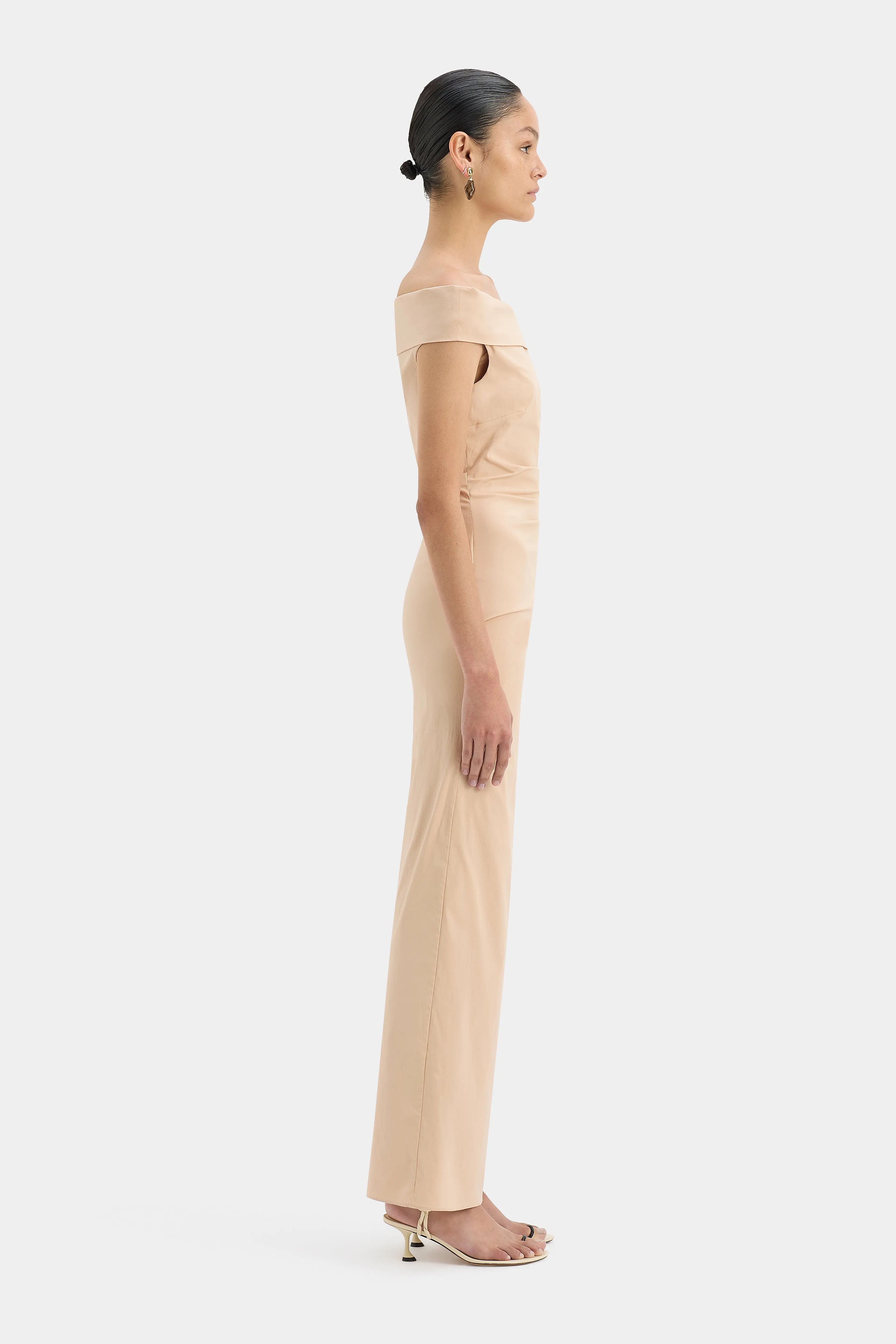 Dahlia Gown, Dark Ecru