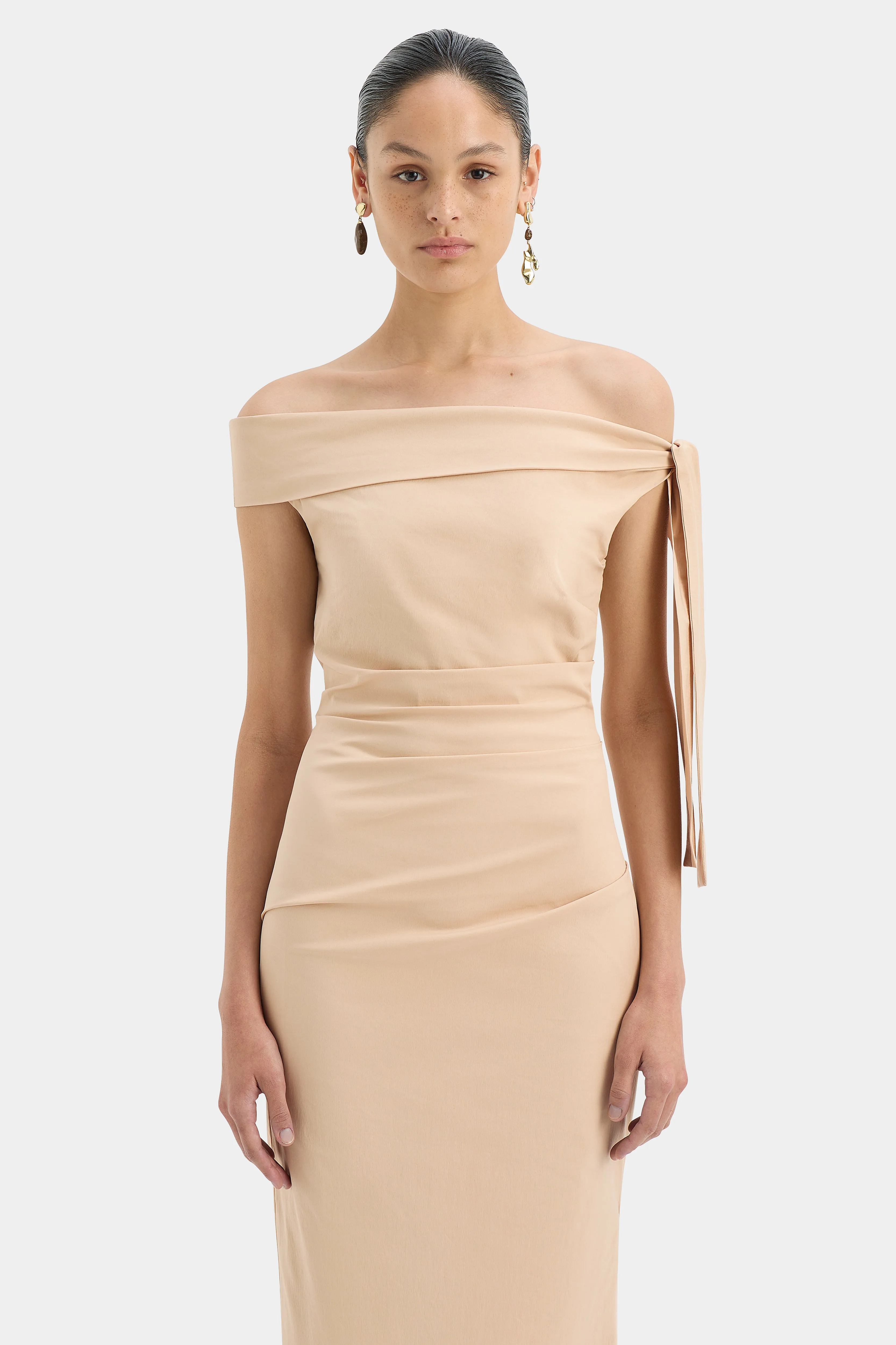 Dahlia Gown, Dark Ecru