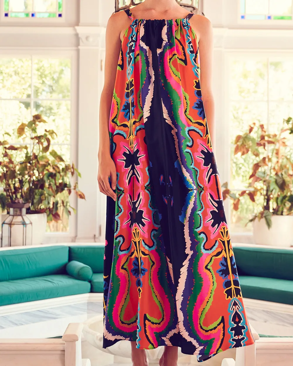 Dendo Geomtria Neckholder Dress Brigitte