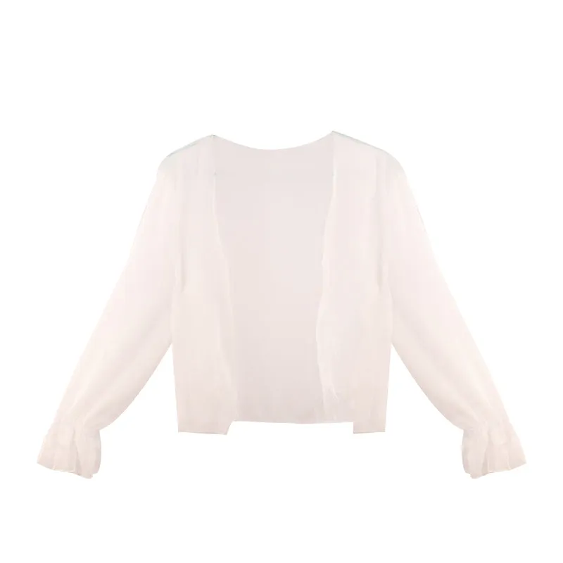 Eden - Dark Academia Vintage Elegant Summer Flare Sleeve Crop Top