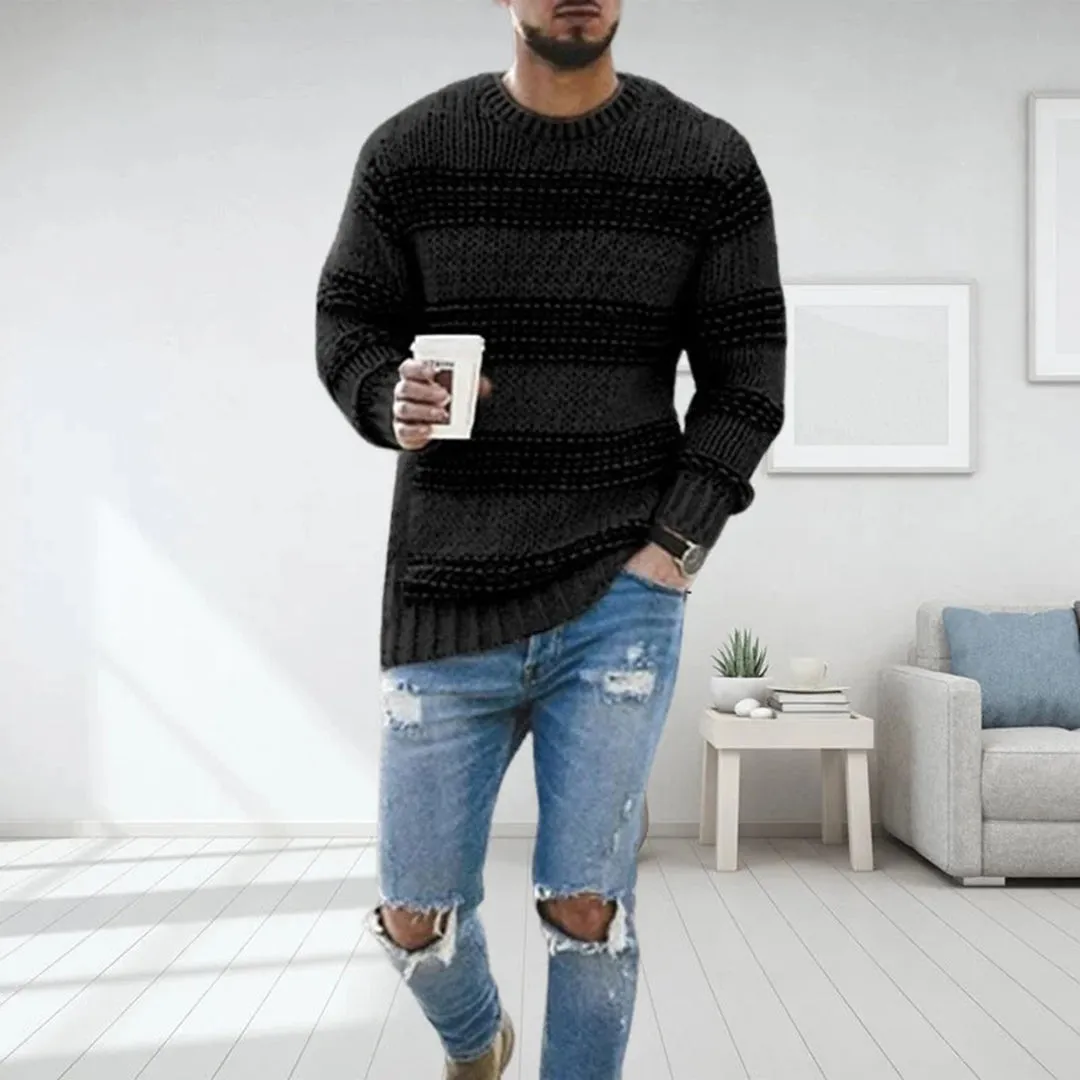 FENMONT | Coarse Knitted Norwegian Sweater for Men
