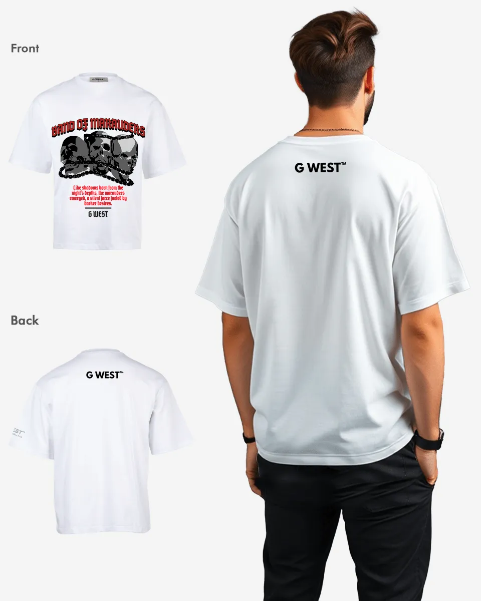 G-WEST BAND OF MARAUDERS OVERSIZED TEE GWROJMT48