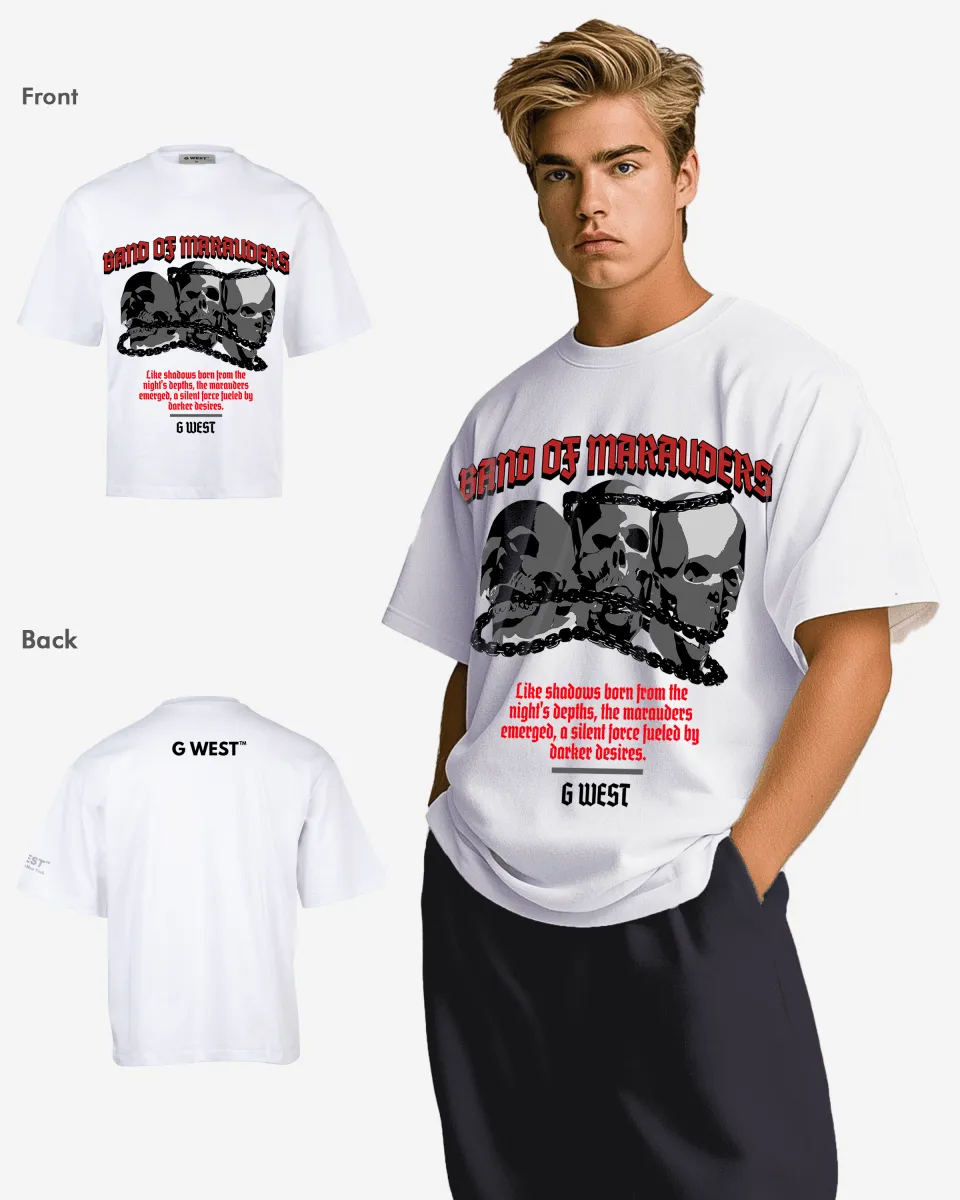 G-WEST BAND OF MARAUDERS OVERSIZED TEE GWROJMT48