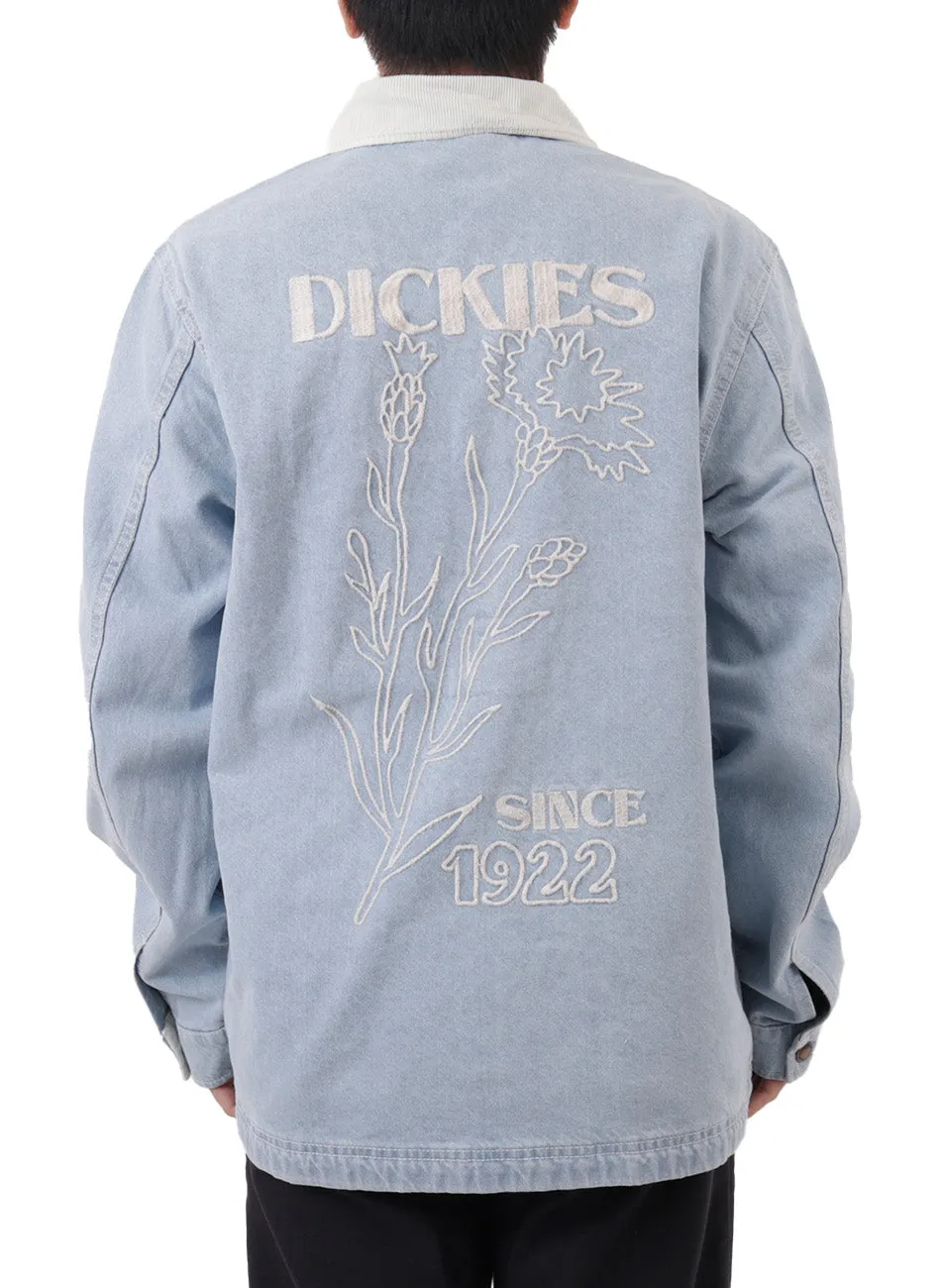 Herndon Vintage Men's Denim Jacket With Floral Graphic 100% Cotton
