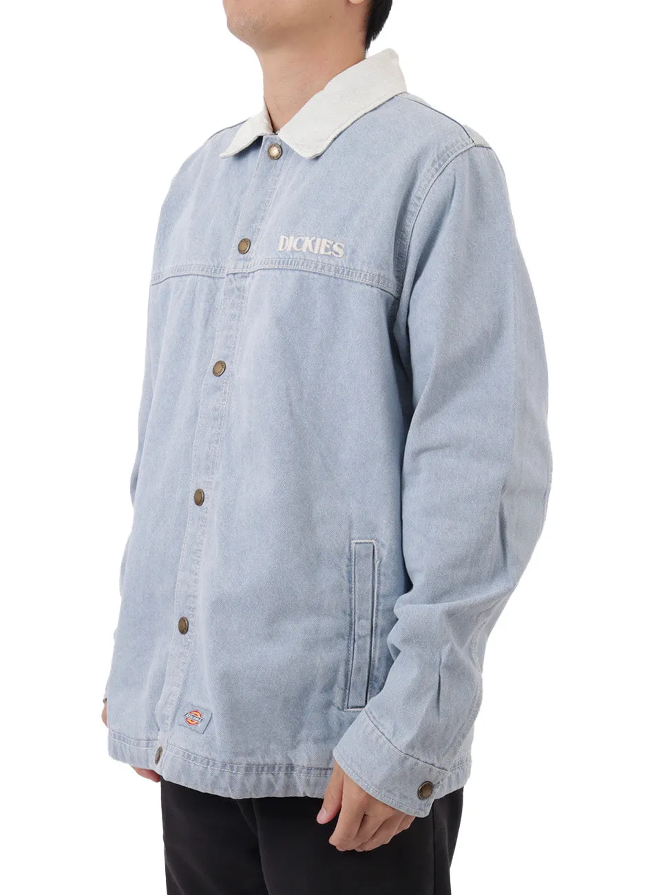 Herndon Vintage Men's Denim Jacket With Floral Graphic 100% Cotton