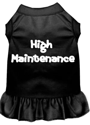 High Maintenance Screen Print Dress Black Xl