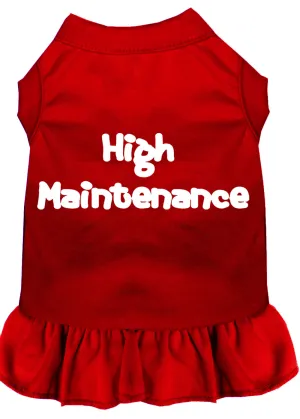 High Maintenance Screen Print Dress Red Lg