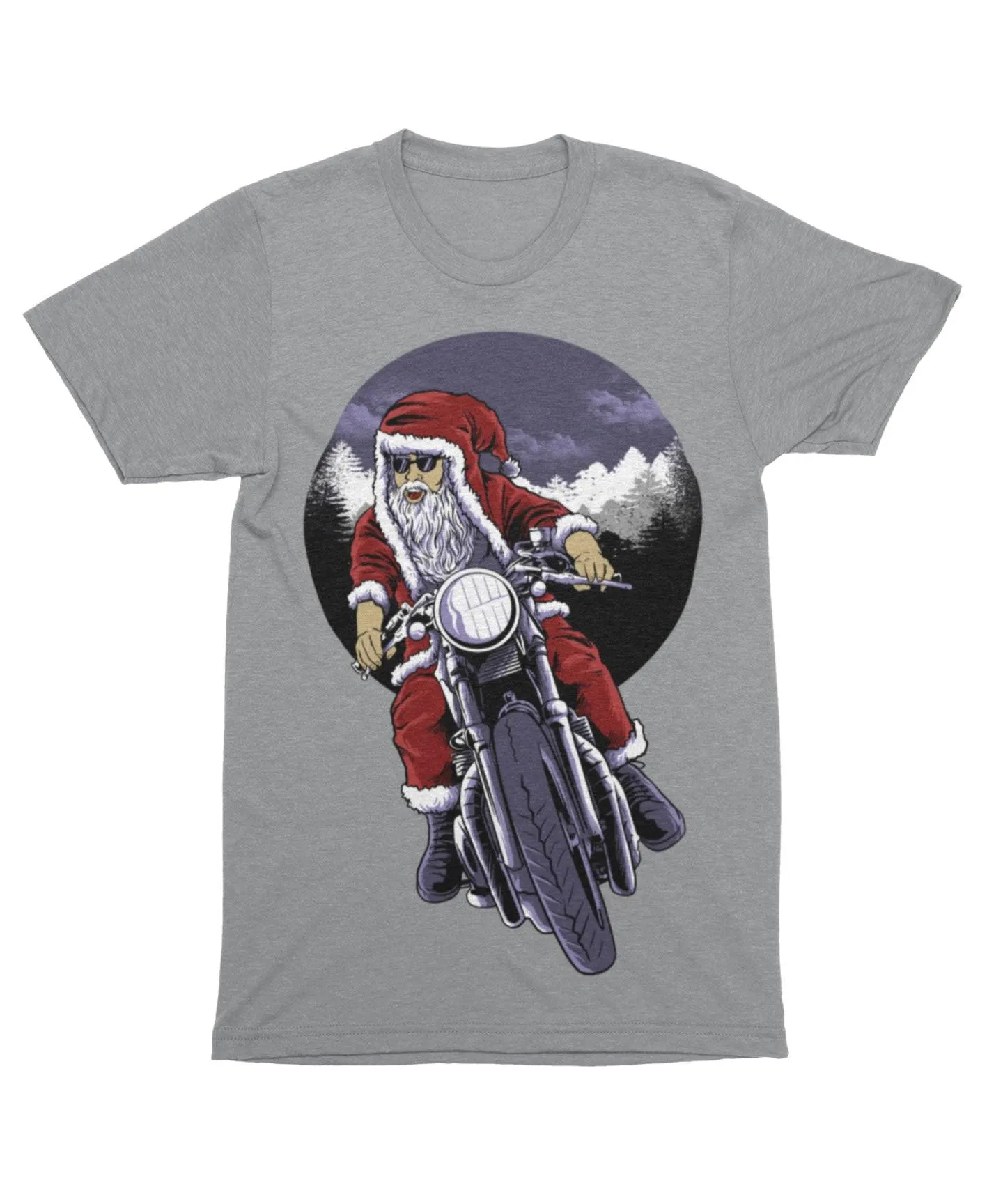 Holiday Rider Santa Unisex Christmas T-Shirt