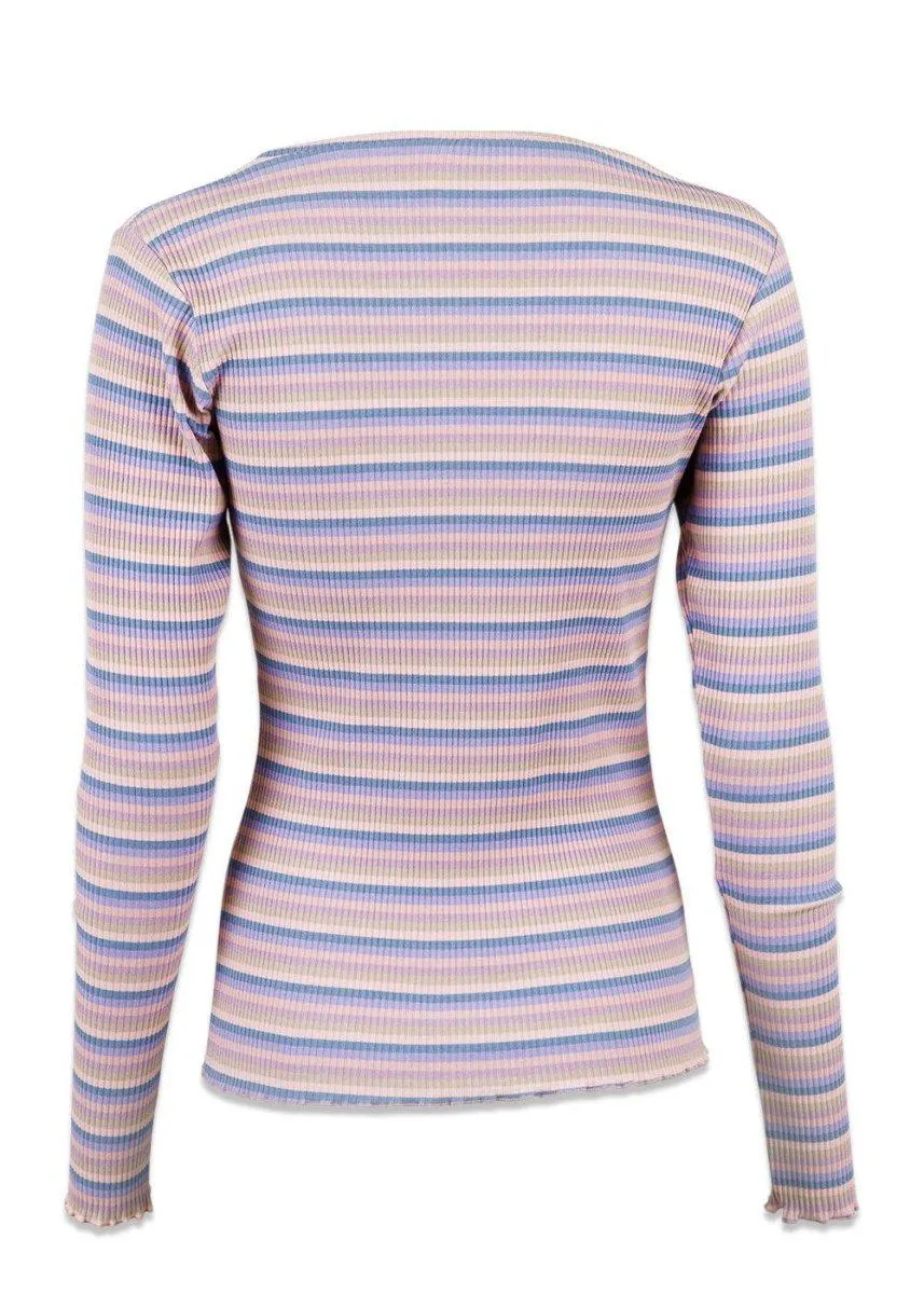 Jose Rib Blouse - Lavender