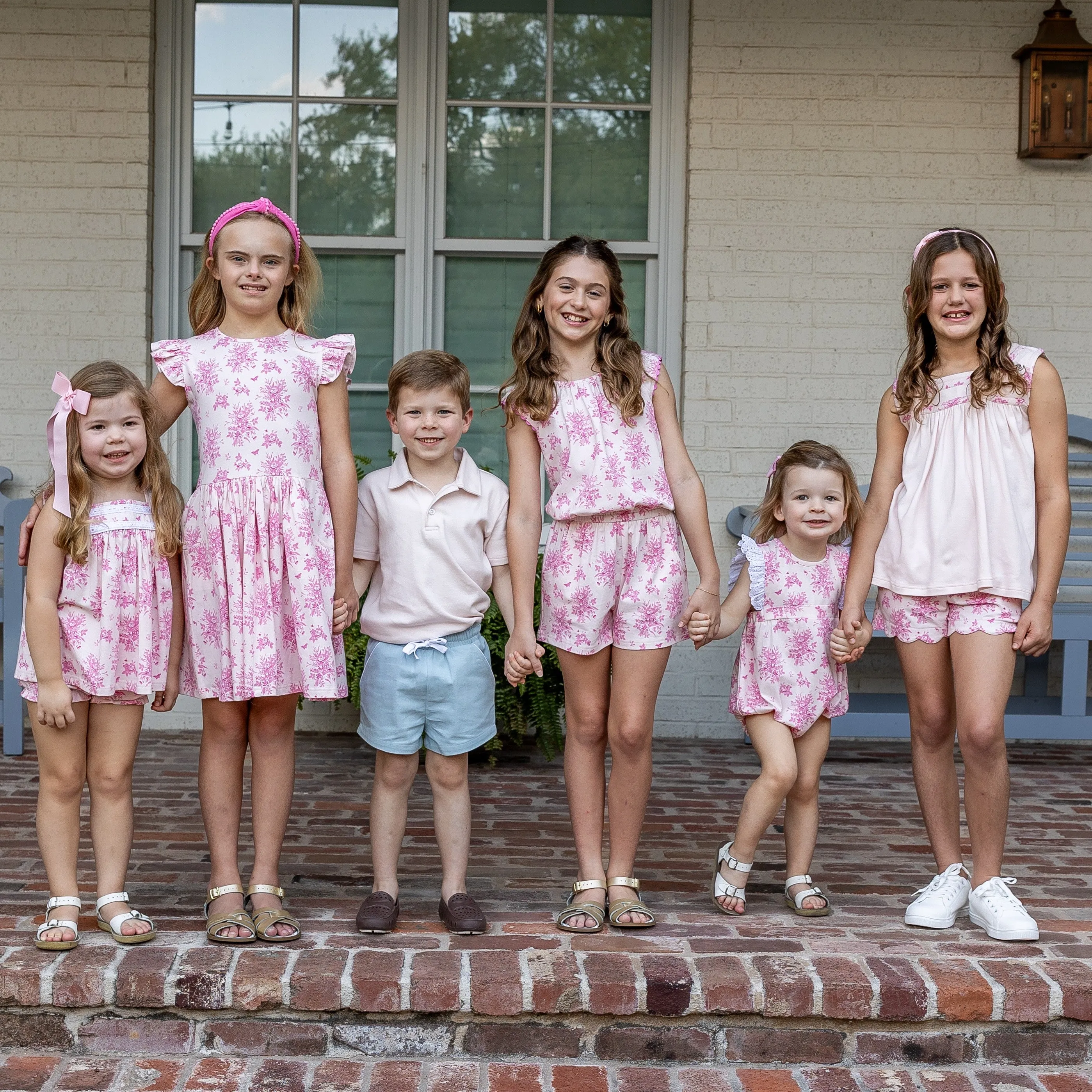 Kate Girls Dress - Pink Vintage Floral