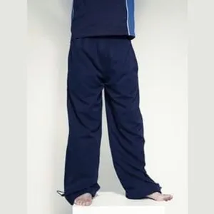 Kids Unisex Plain Lined Track Pant Elasticated Waist Zip Toggled Hem LV822