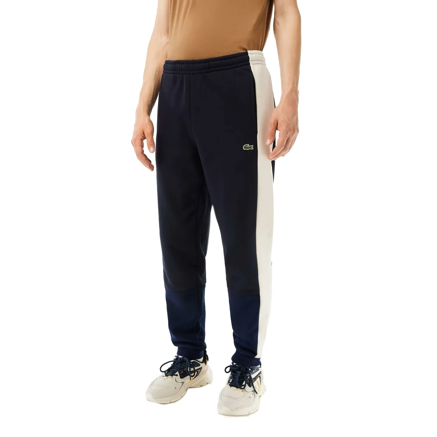 Lacoste Regular Fit Colorblock Men's Joggers Navy Blue-White