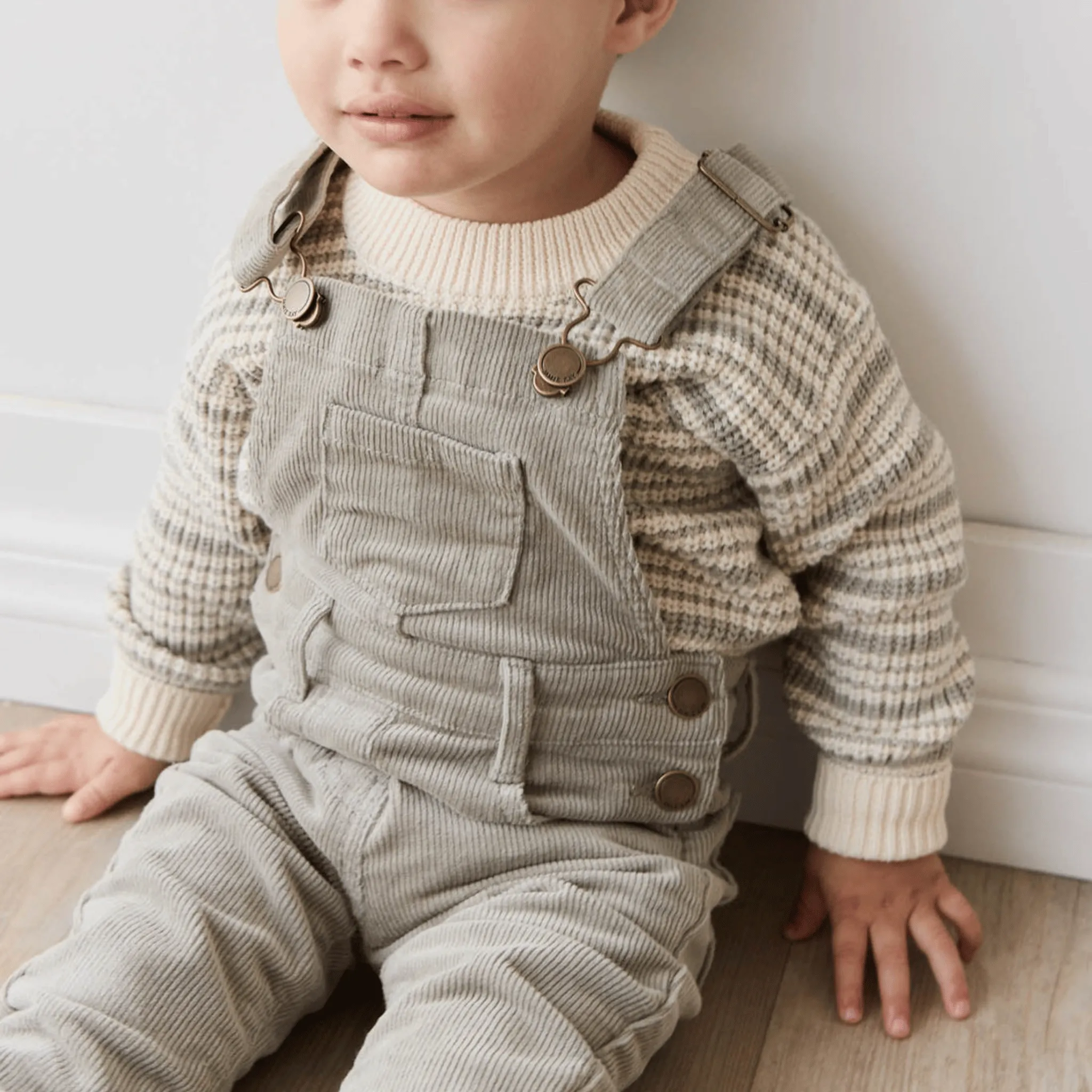Leon Jumper - Harvest Stripe Moss/Cassava
