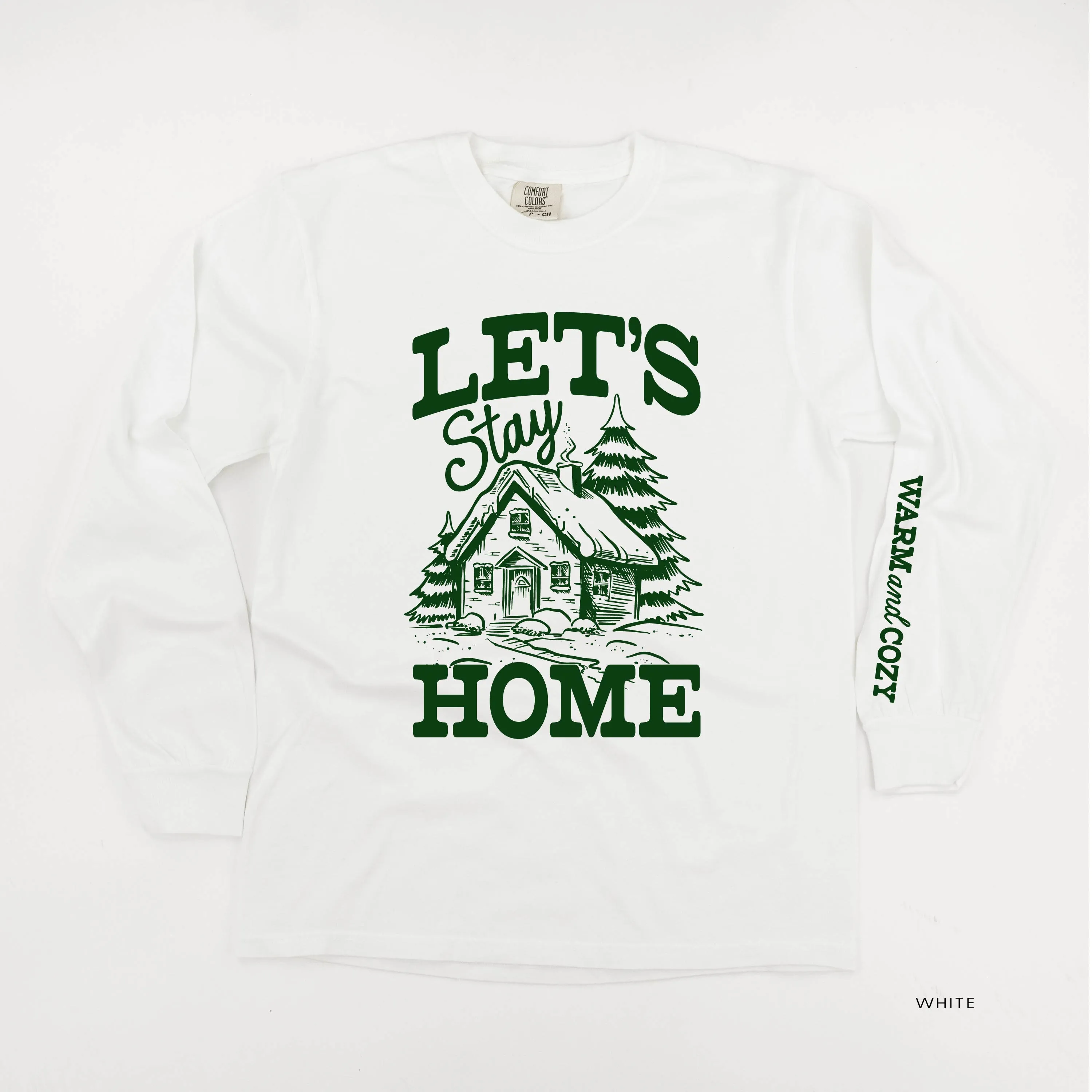 Let's Stay Home (sd) - LONG SLEEVE Comfort Colors Tee