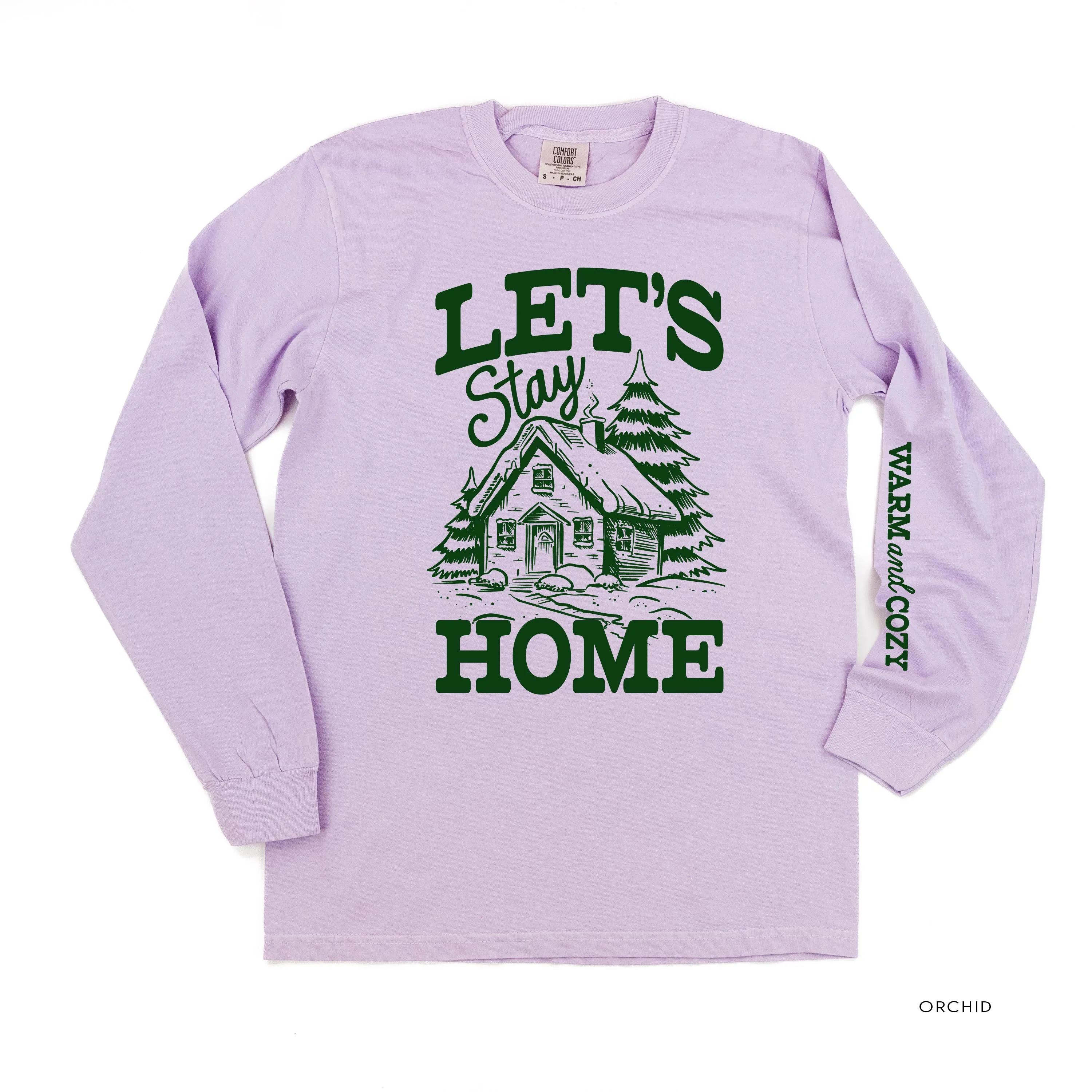 Let's Stay Home (sd) - LONG SLEEVE Comfort Colors Tee