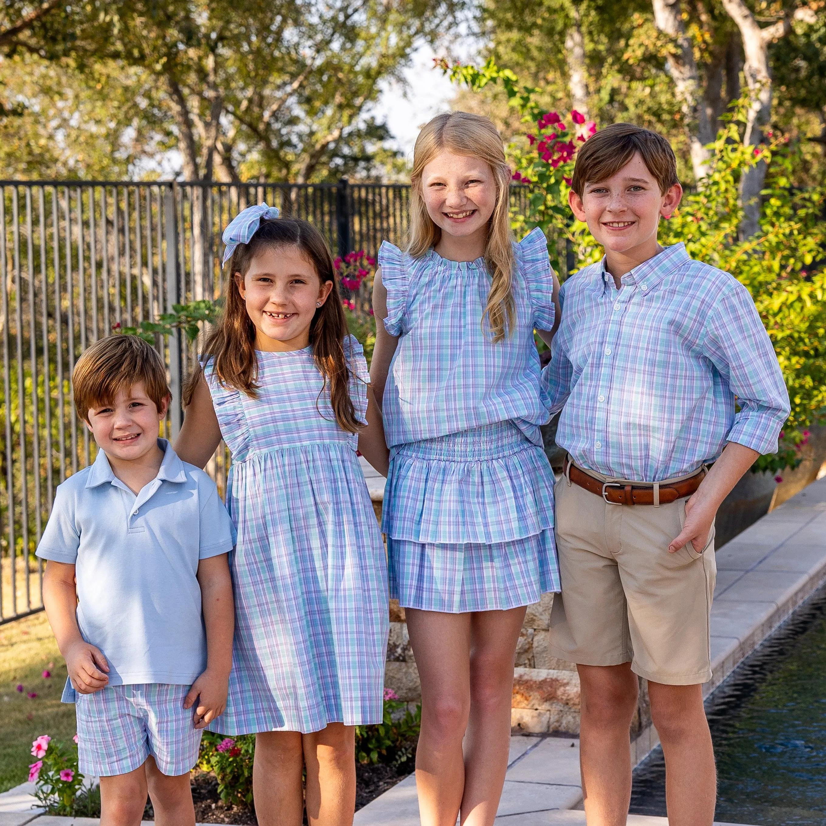 Lolly Girls Dress - Ponte Vedra Plaid
