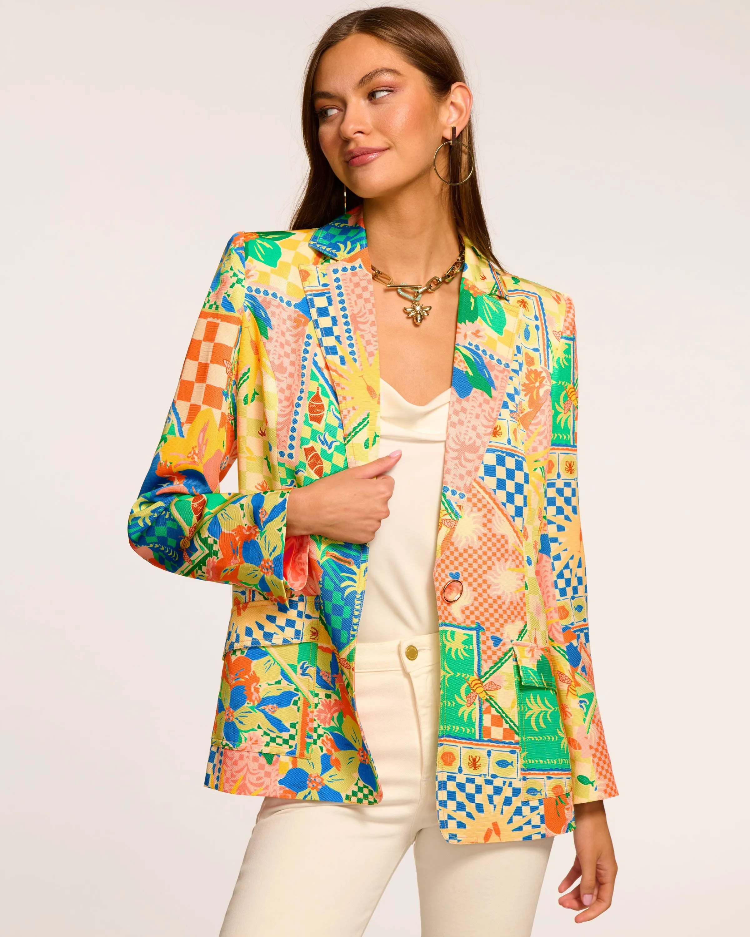 Maddie Printed Blazer
