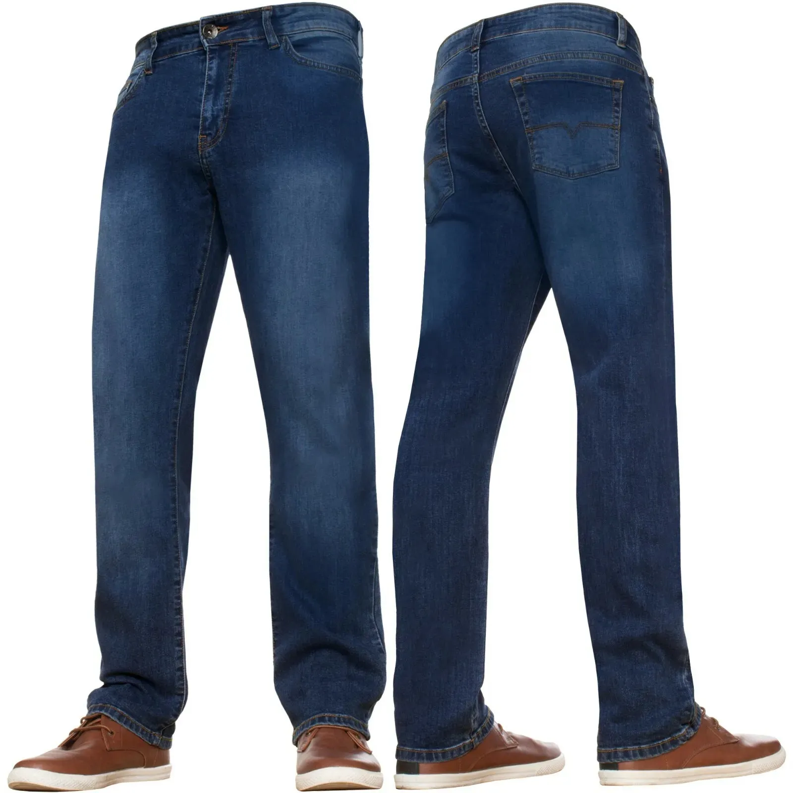 Mens Straight Leg Stretch Regular fit Jeans