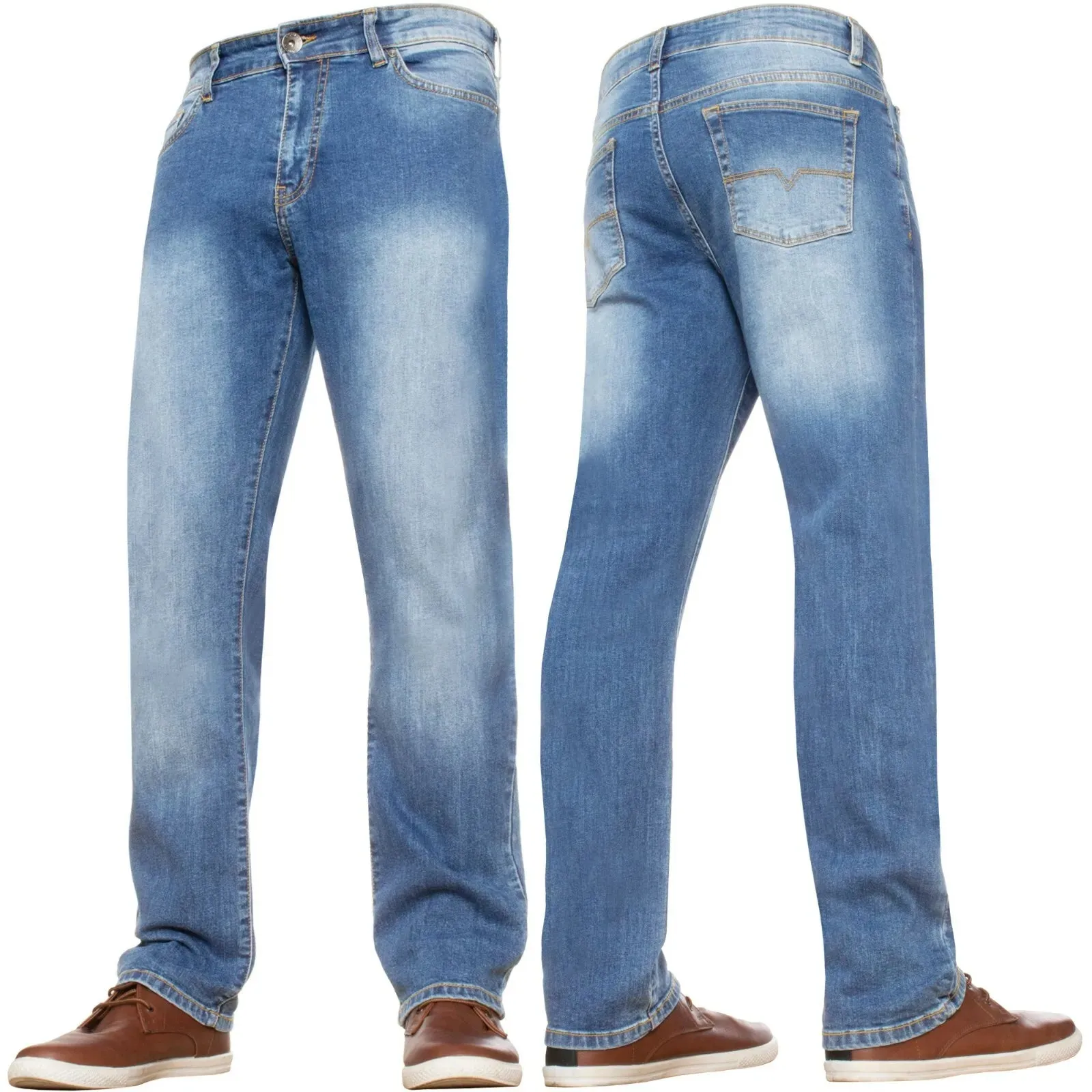 Mens Straight Leg Stretch Regular fit Jeans