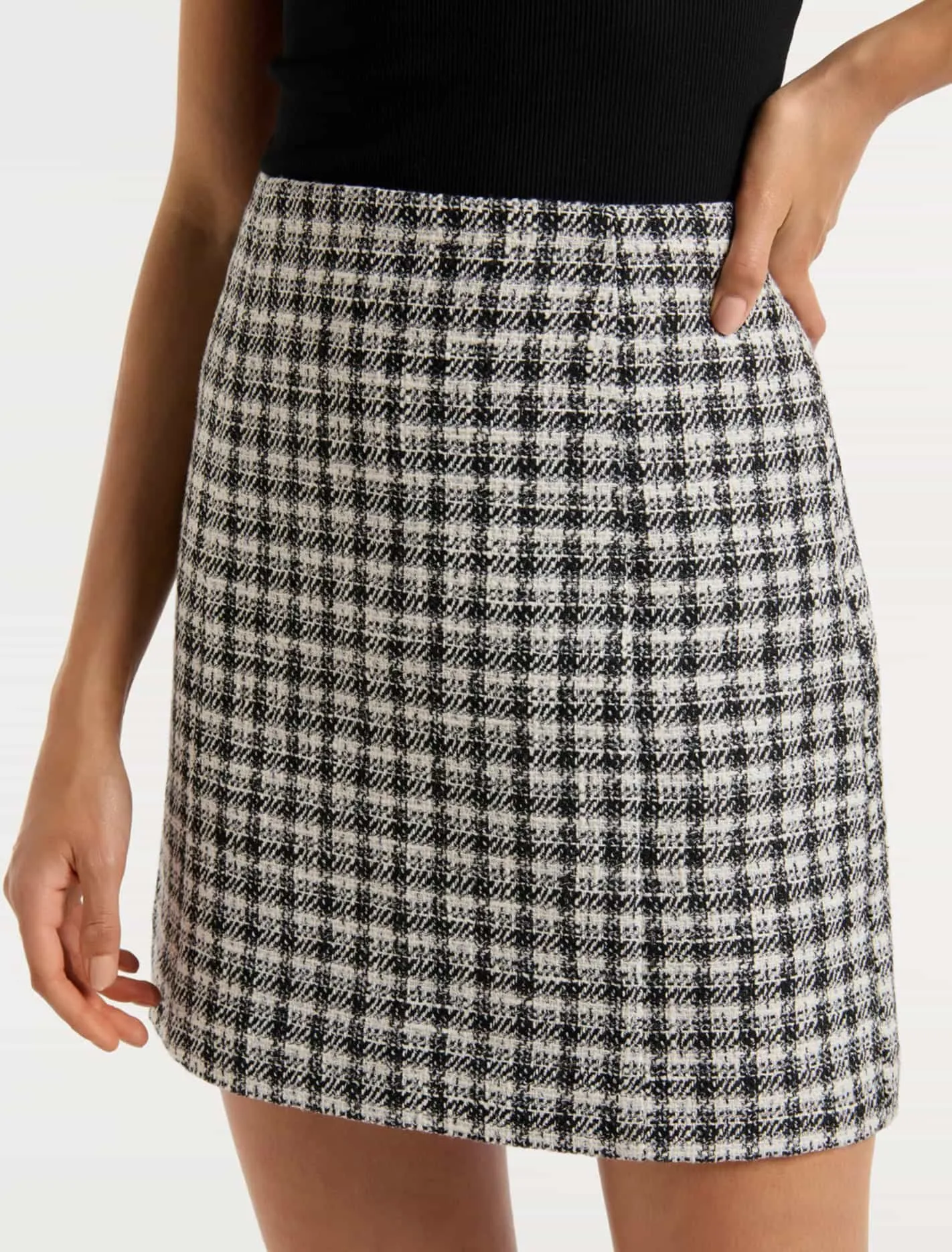 Natalie Boucle Mini Skirt