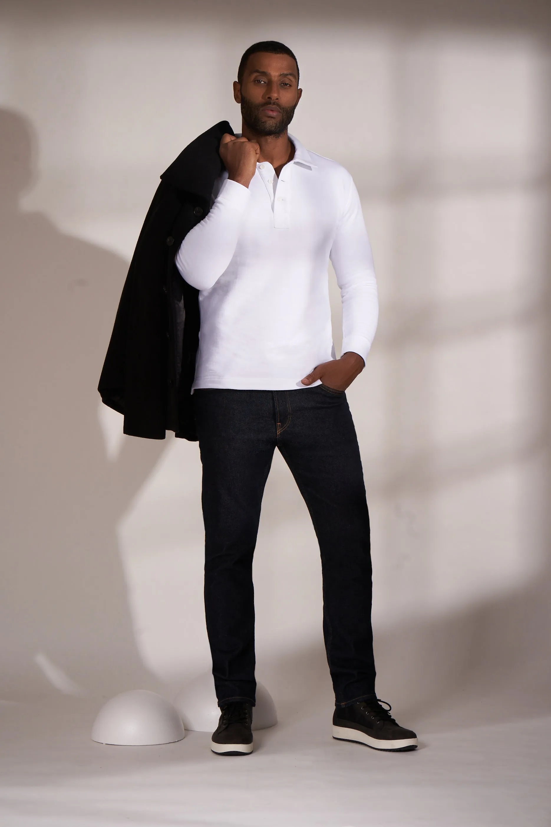 Nicobar Organic Cotton Fleece Polo