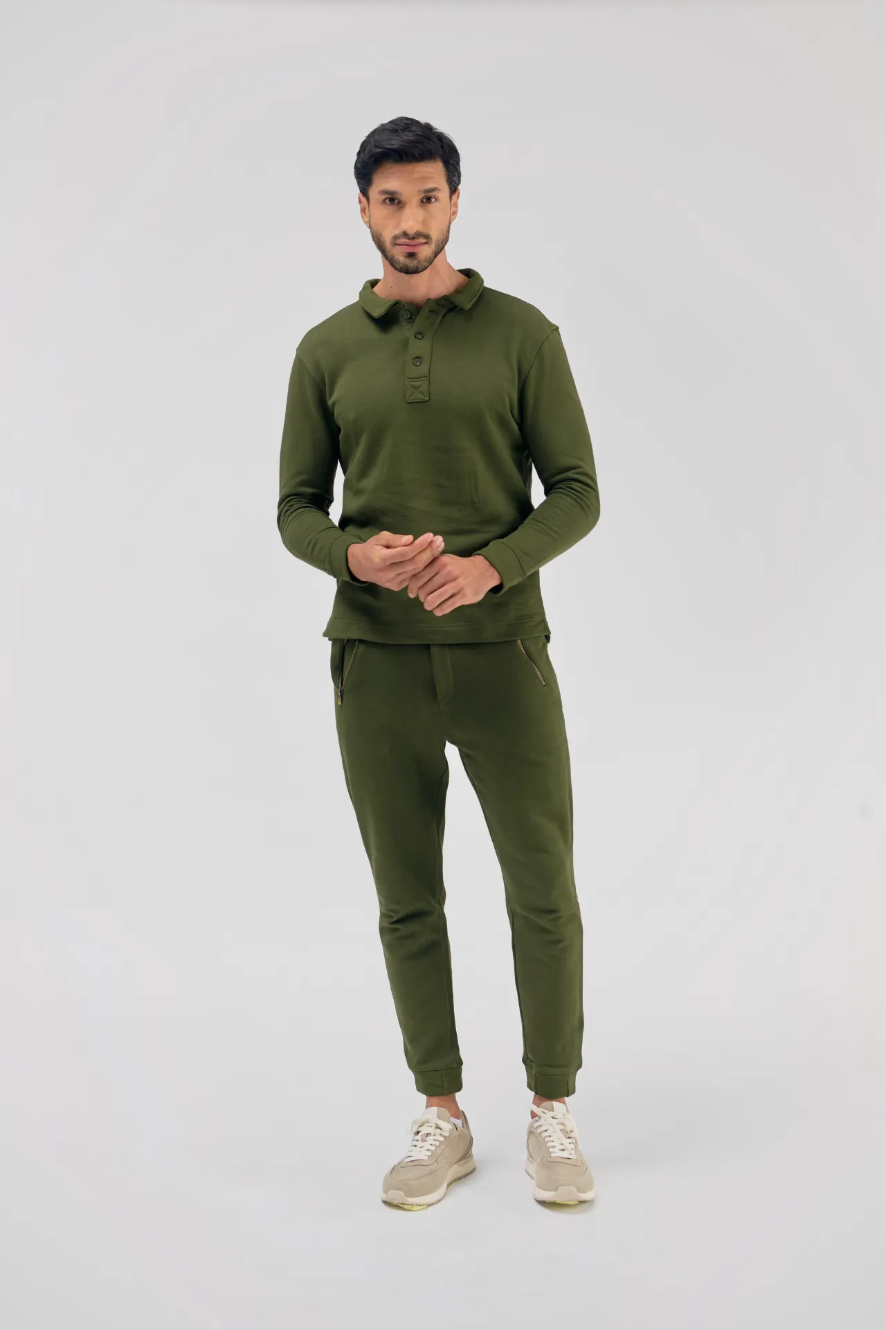 Nicobar Organic Cotton Fleece Polo