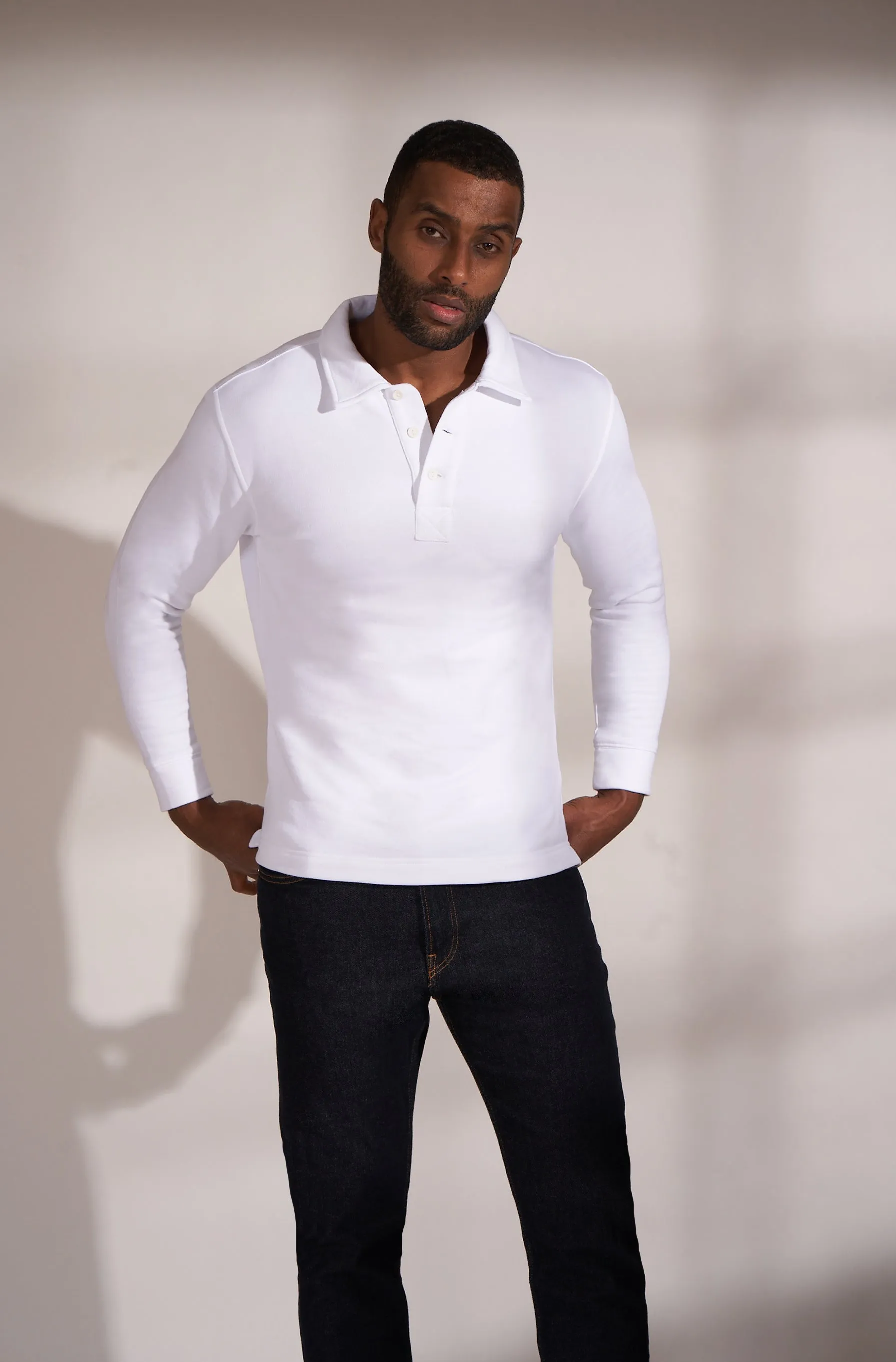 Nicobar Organic Cotton Fleece Polo