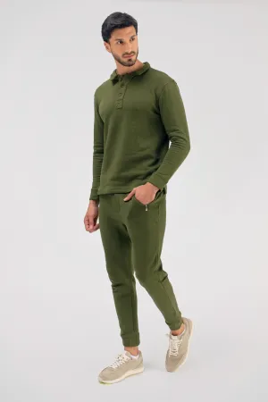 Nicobar Organic Cotton Fleece Polo