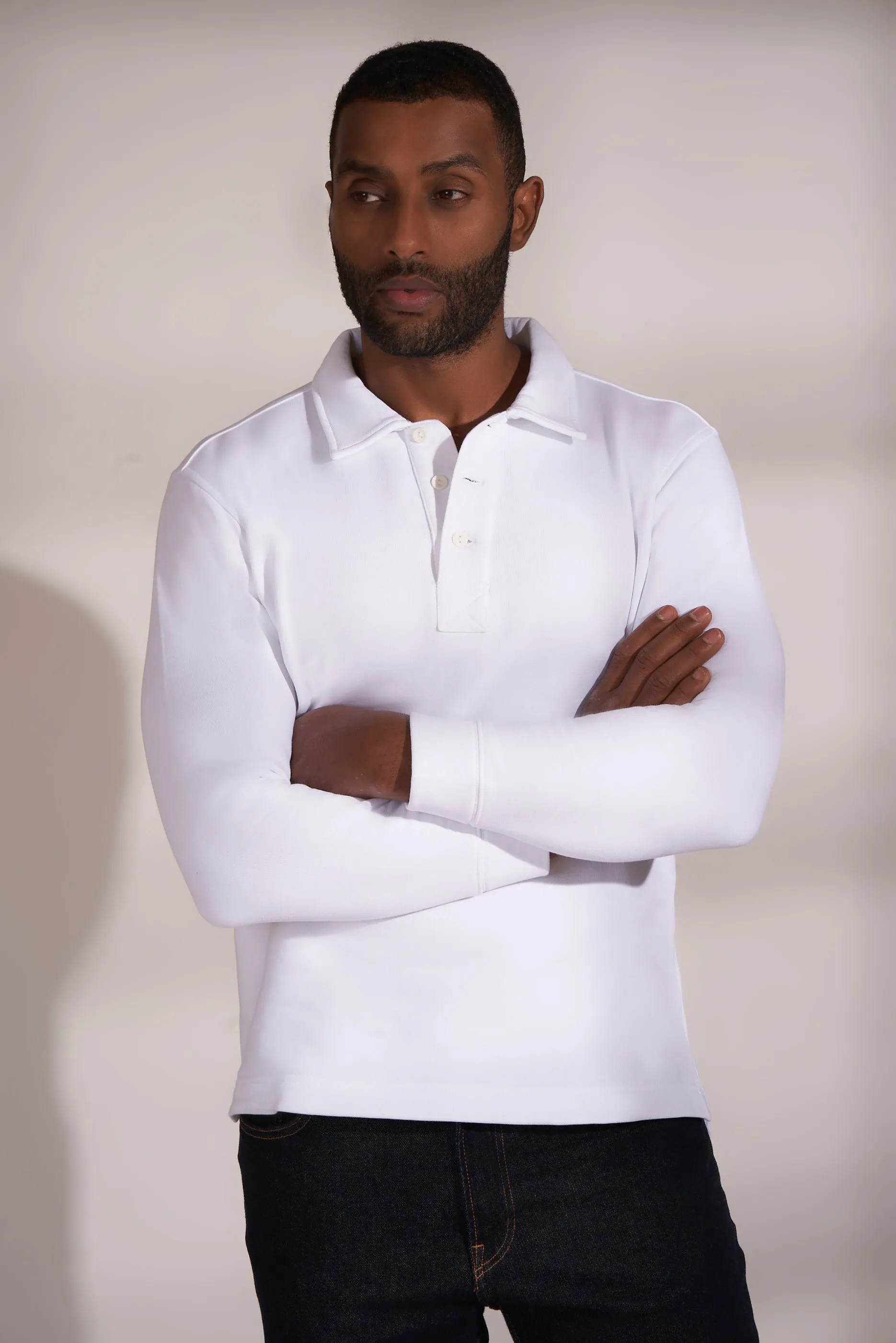 Nicobar Organic Cotton Fleece Polo