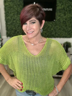Open Lightweight Knit Short Sleeve