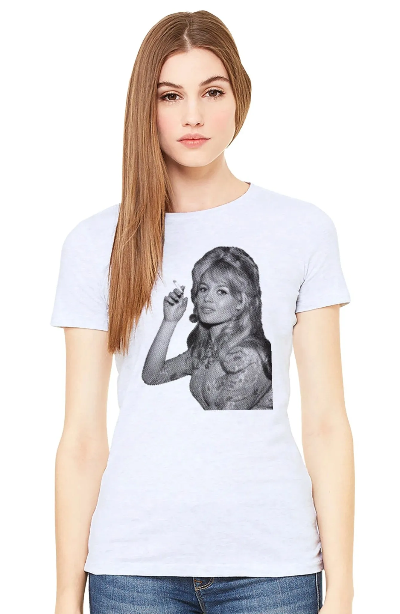 "Brigitte Bardot" Premium Womens Crewneck T-Shirt