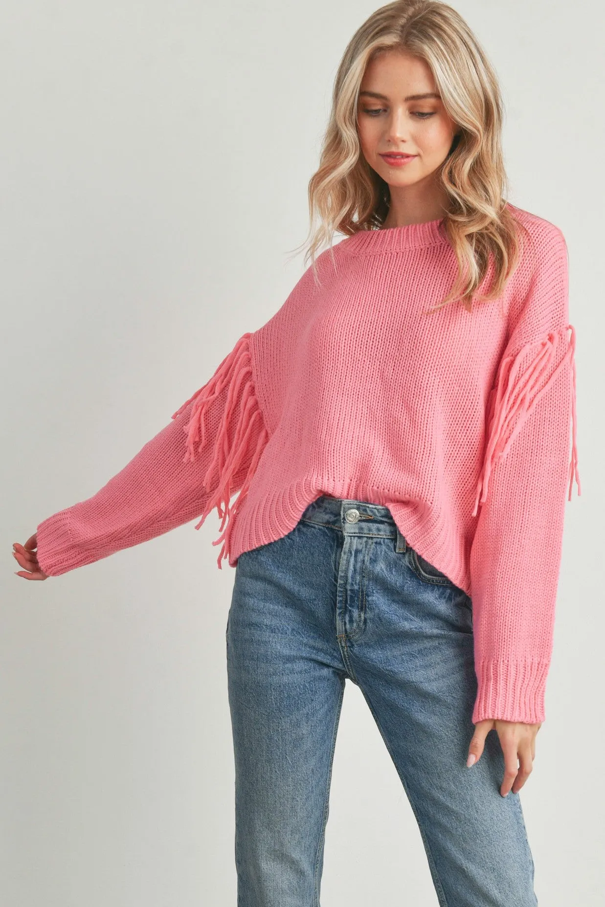 Reba Fringe Sweater