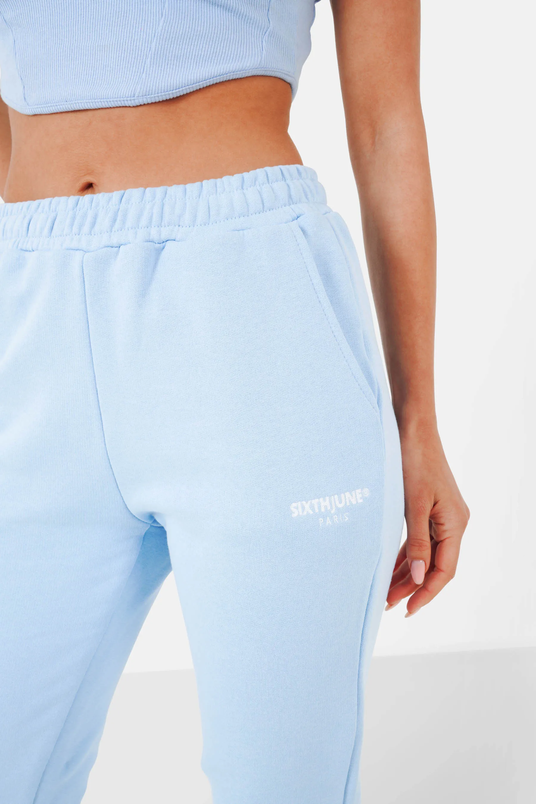 Reverse belt Joggers 33814-LBLU