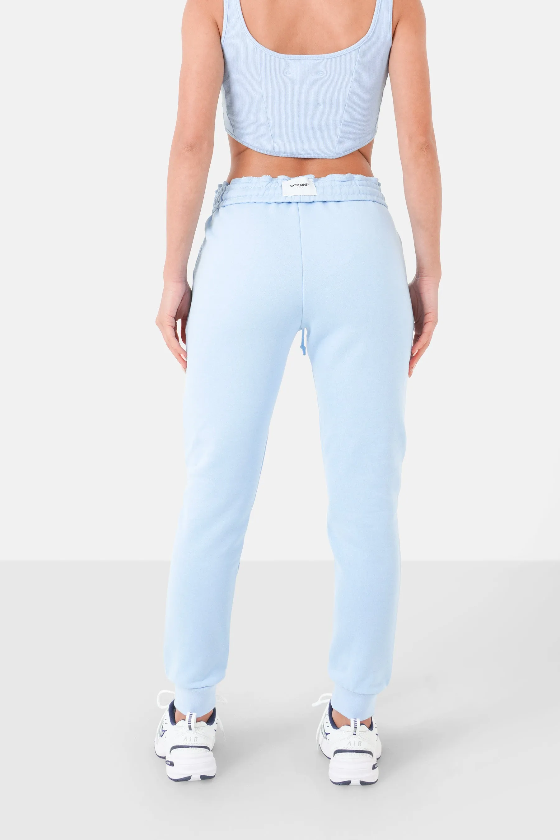 Reverse belt Joggers 33814-LBLU