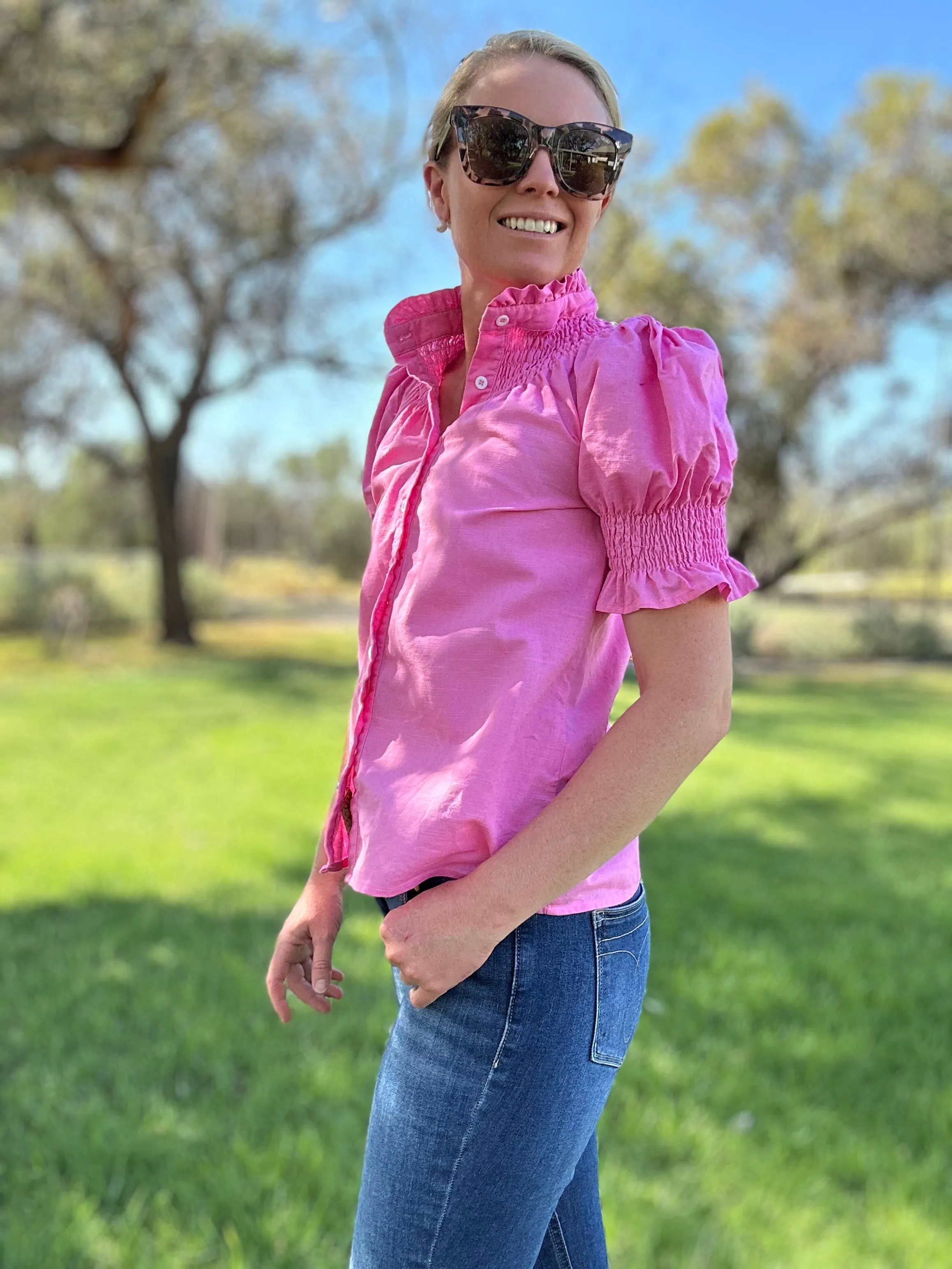 Short Sleeve Pink Shirt – Pretty, Practical, and Perfectly Feminine