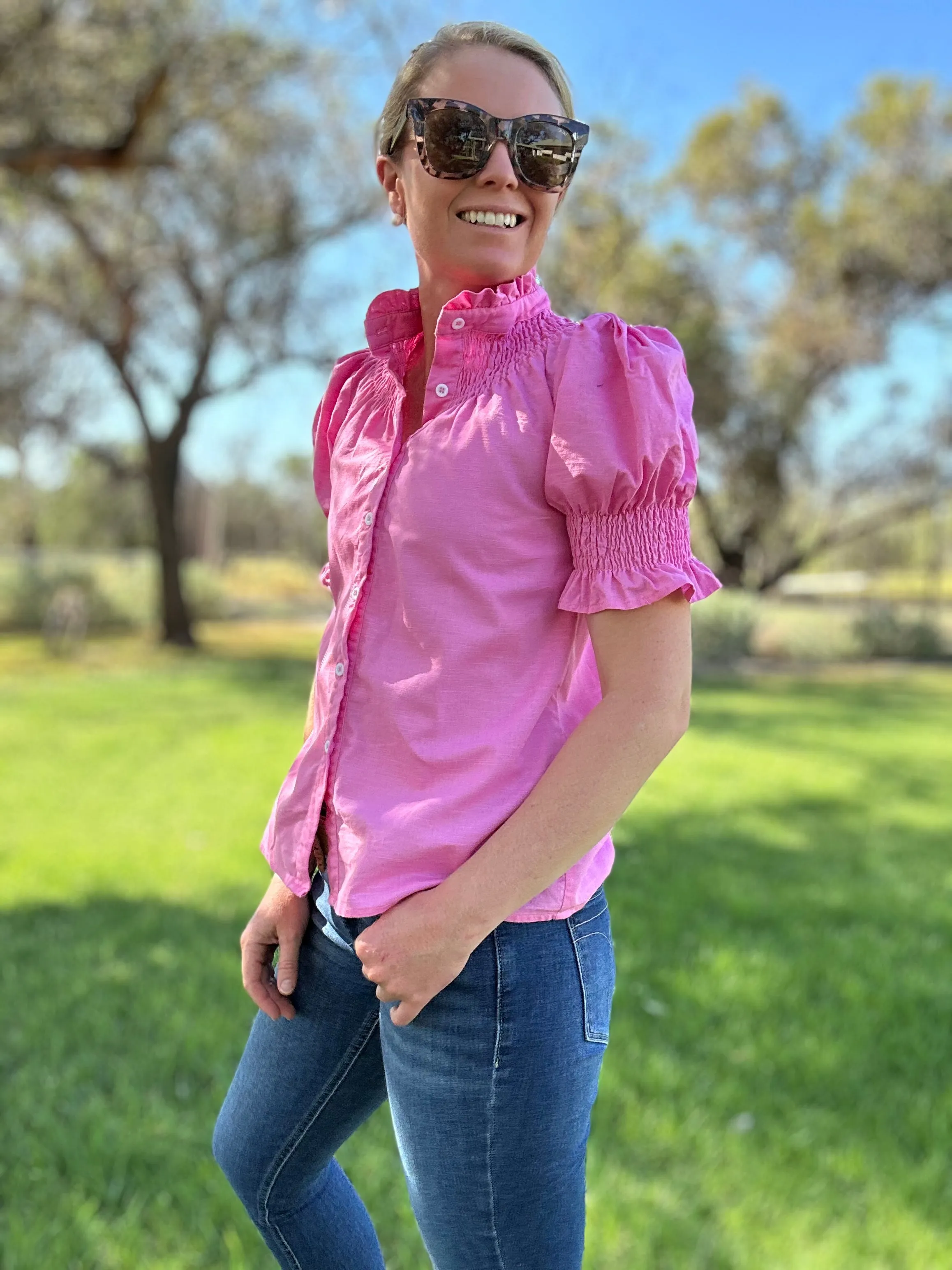 Short Sleeve Pink Shirt – Pretty, Practical, and Perfectly Feminine