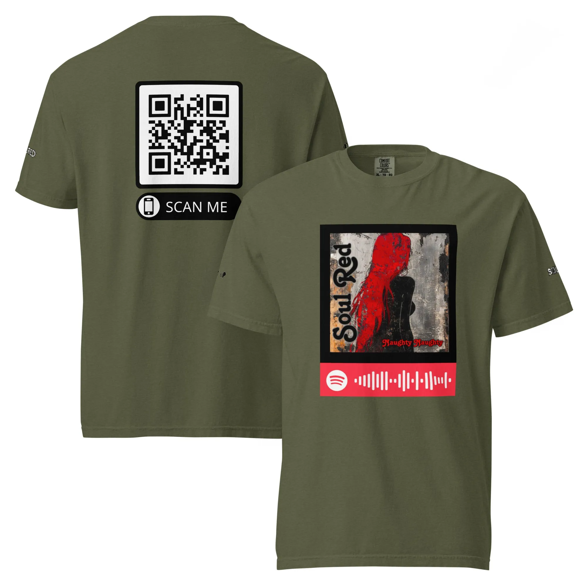 SOULRED music, Unisex garment-dyed heavyweight t-shirt