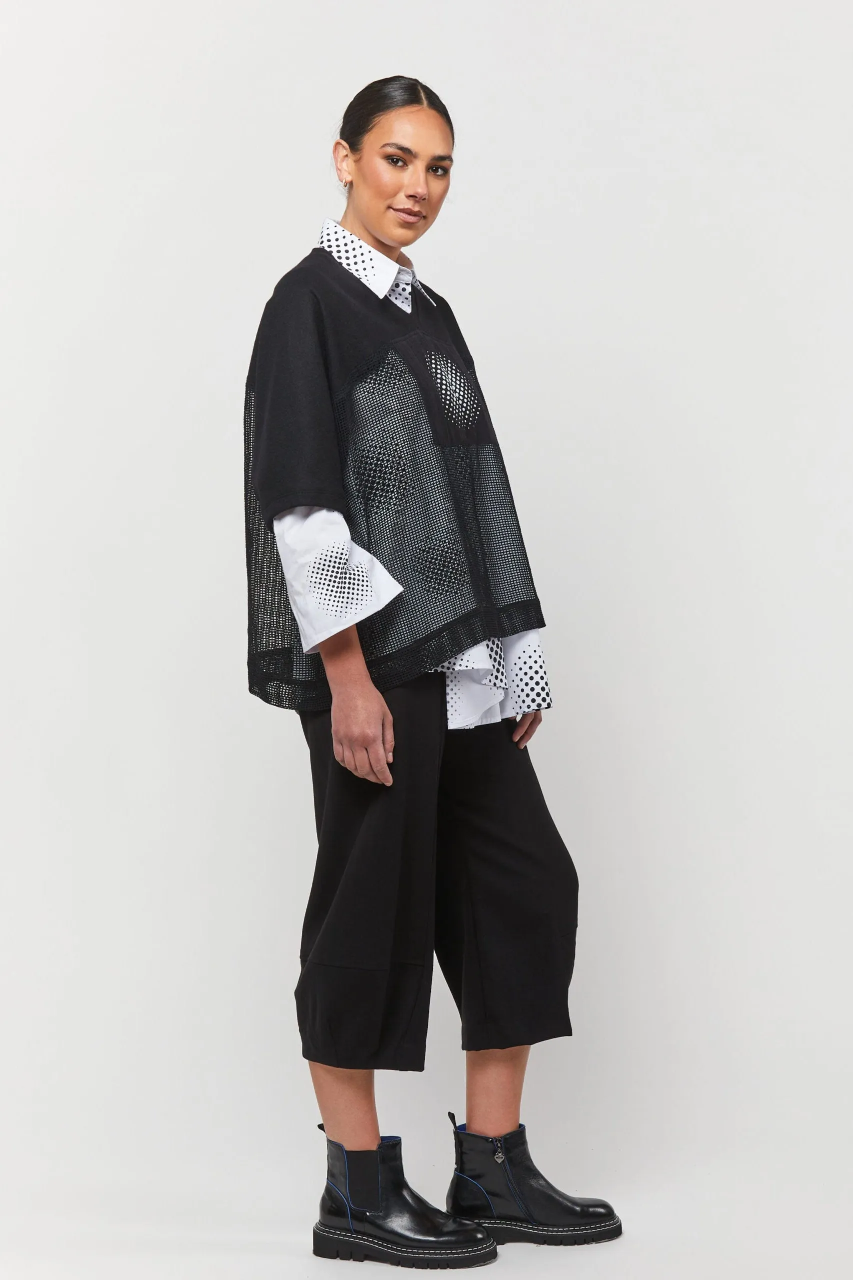 Stellar Mesh Tee / Black