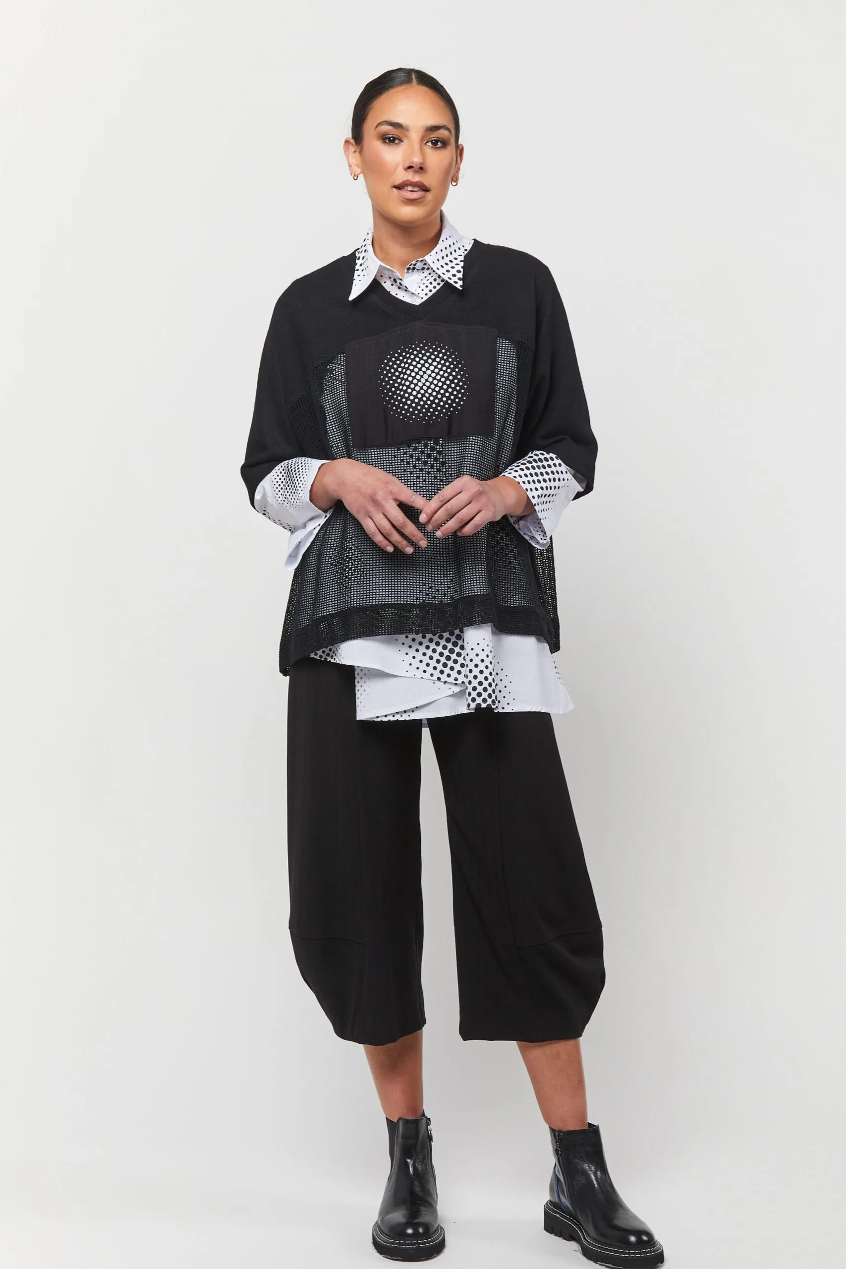 Stellar Mesh Tee / Black