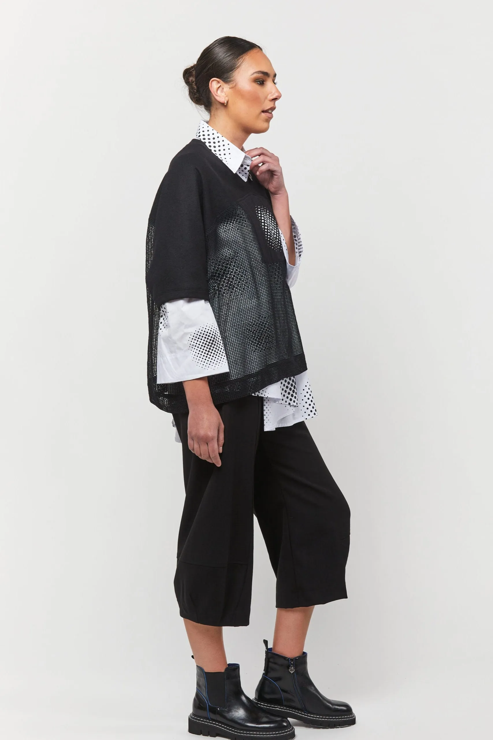 Stellar Mesh Tee / Black