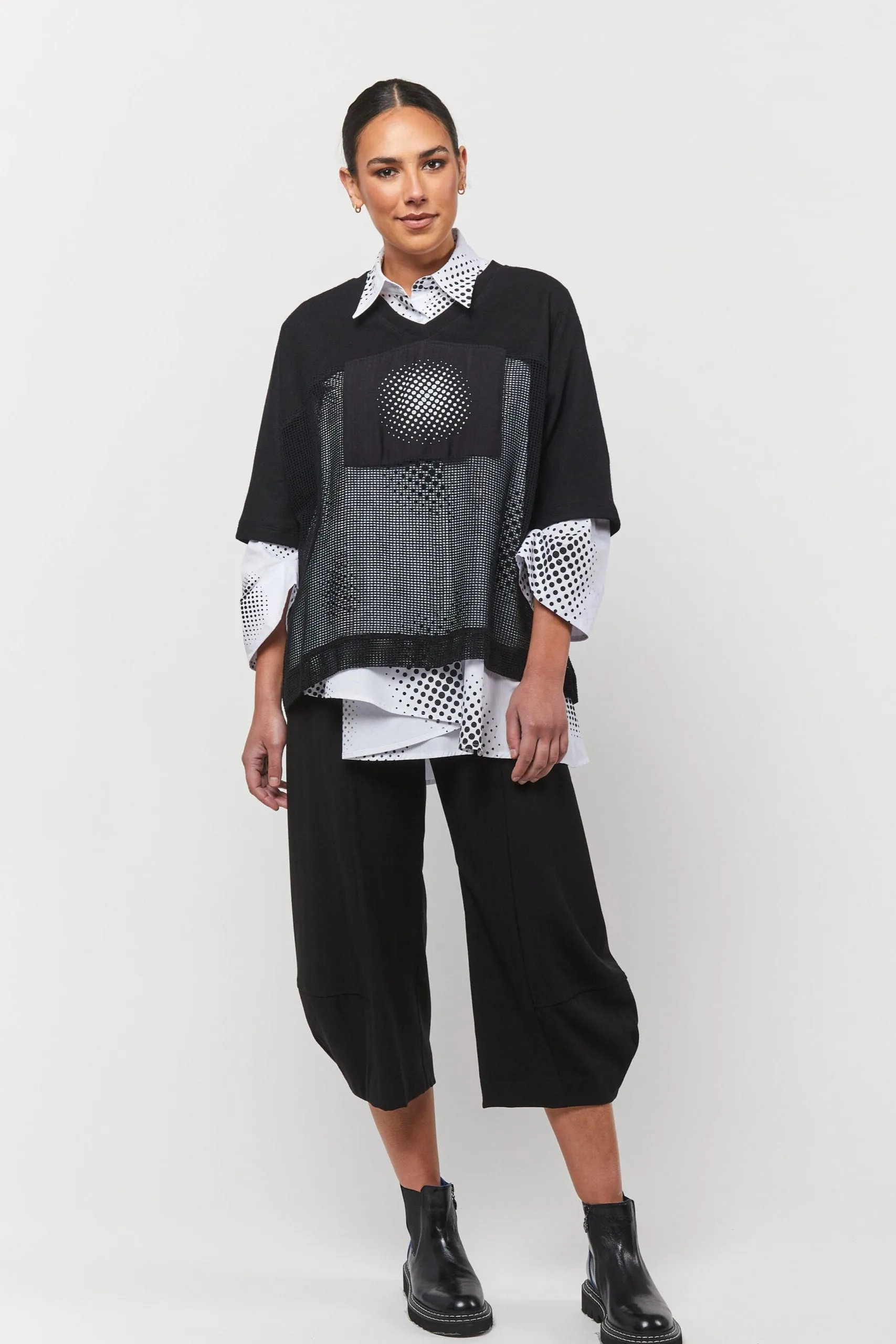 Stellar Mesh Tee / Black