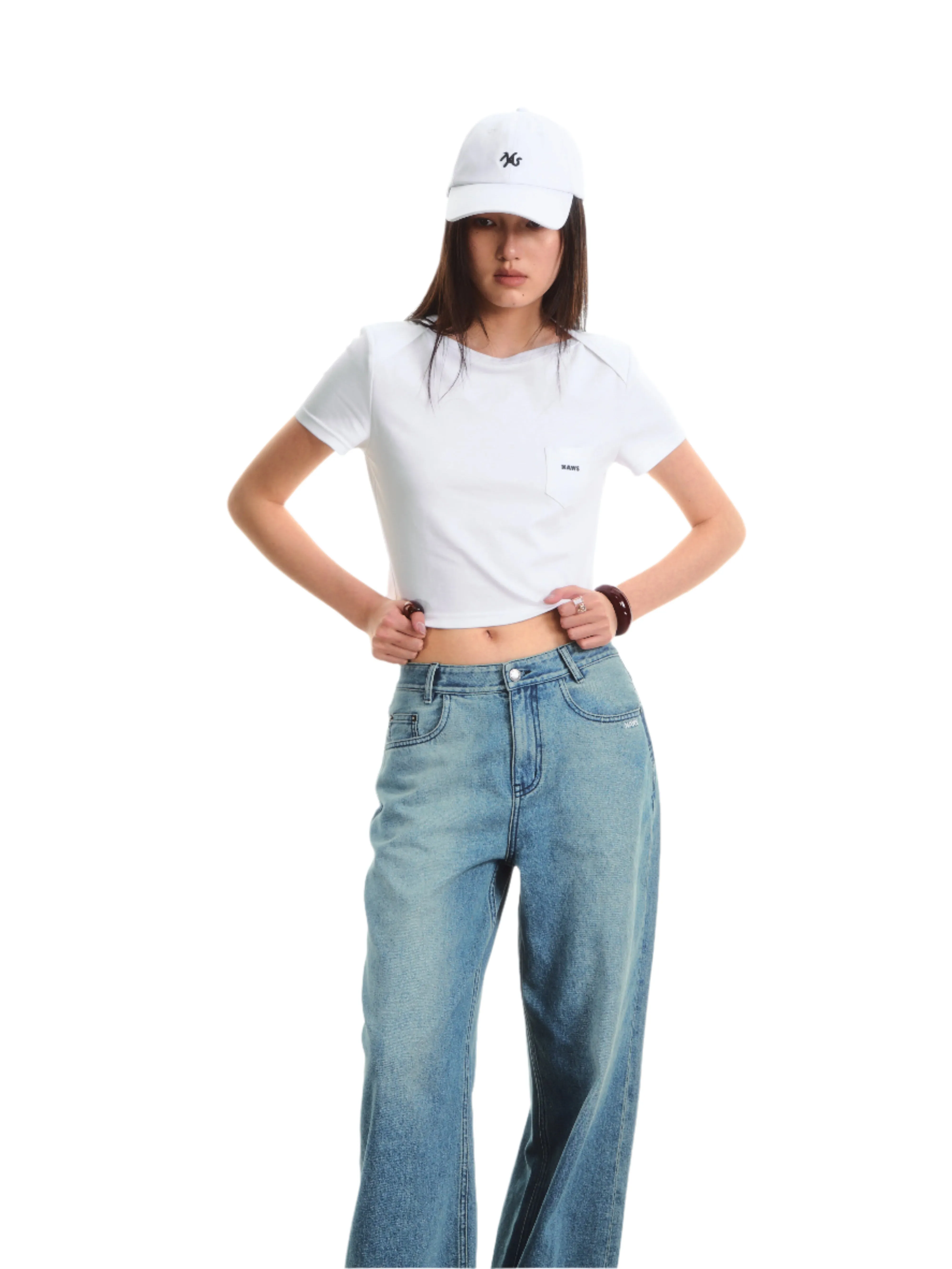 White Messenger Tee